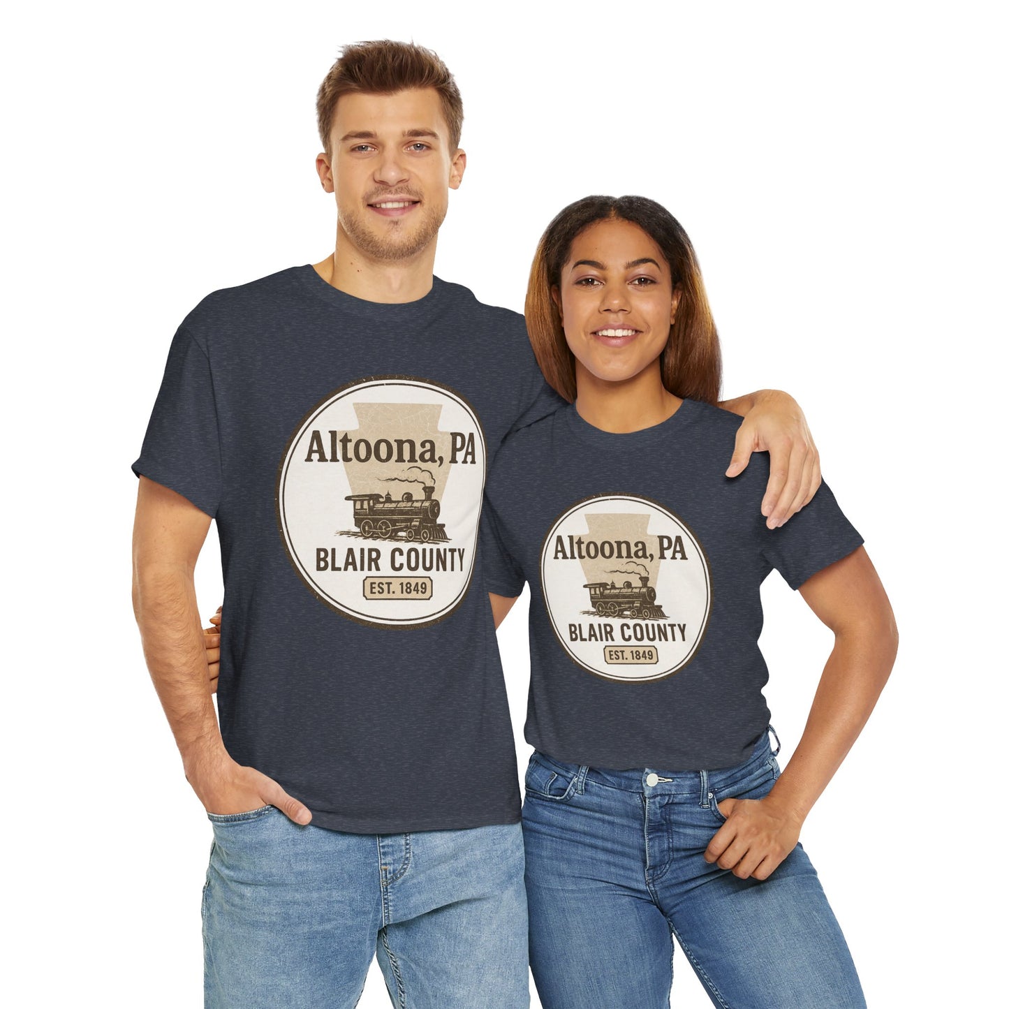 Altoona PA Vintage T-Shirt with Train Design