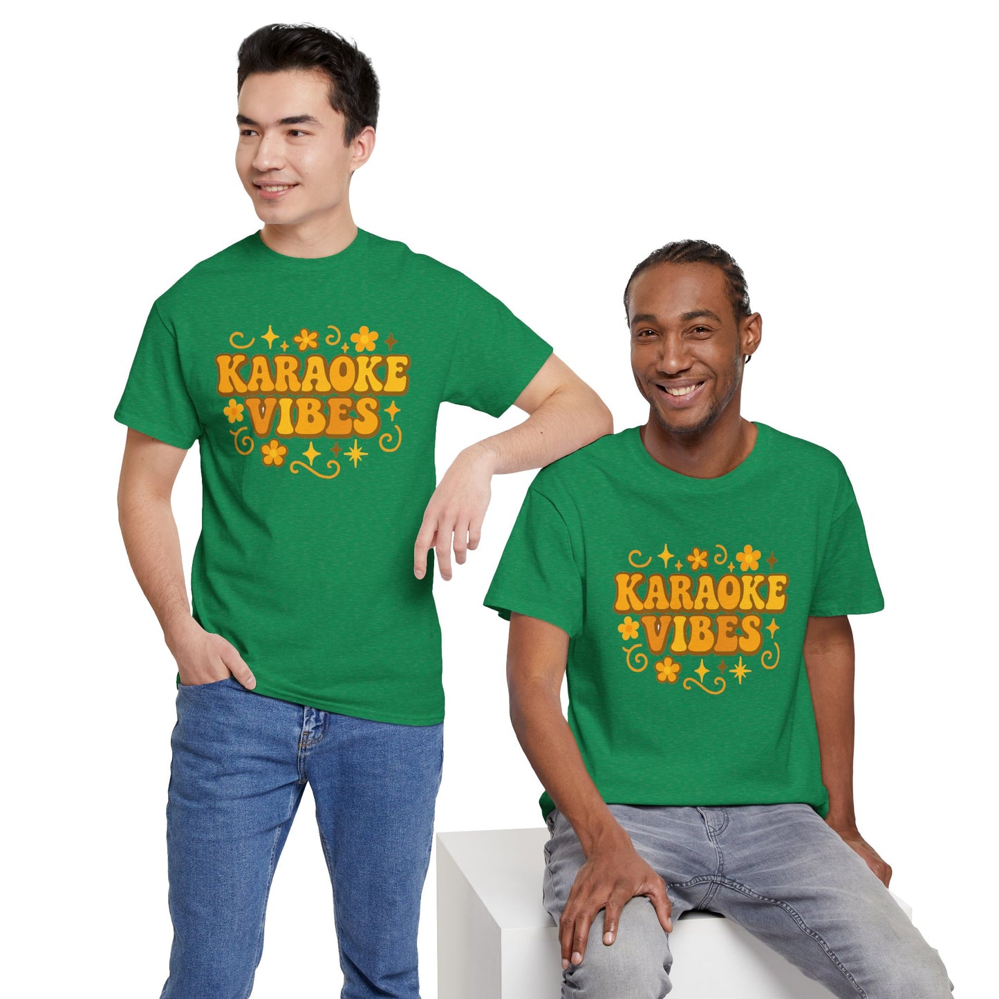 Karaoke Vibes T-Shirt Soft Retro Style Tee
