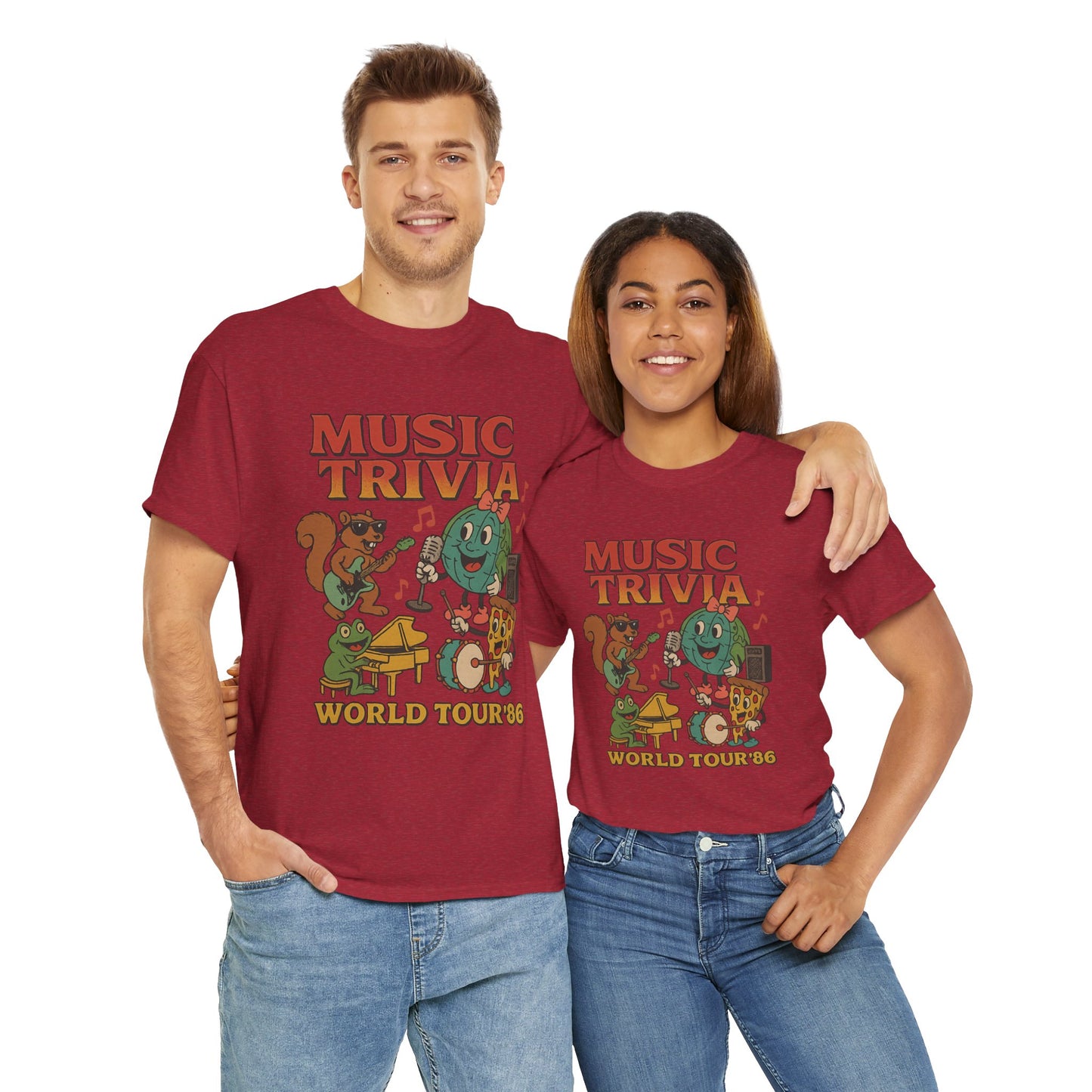 Music Trivia T-Shirt with Fun Vintage Design