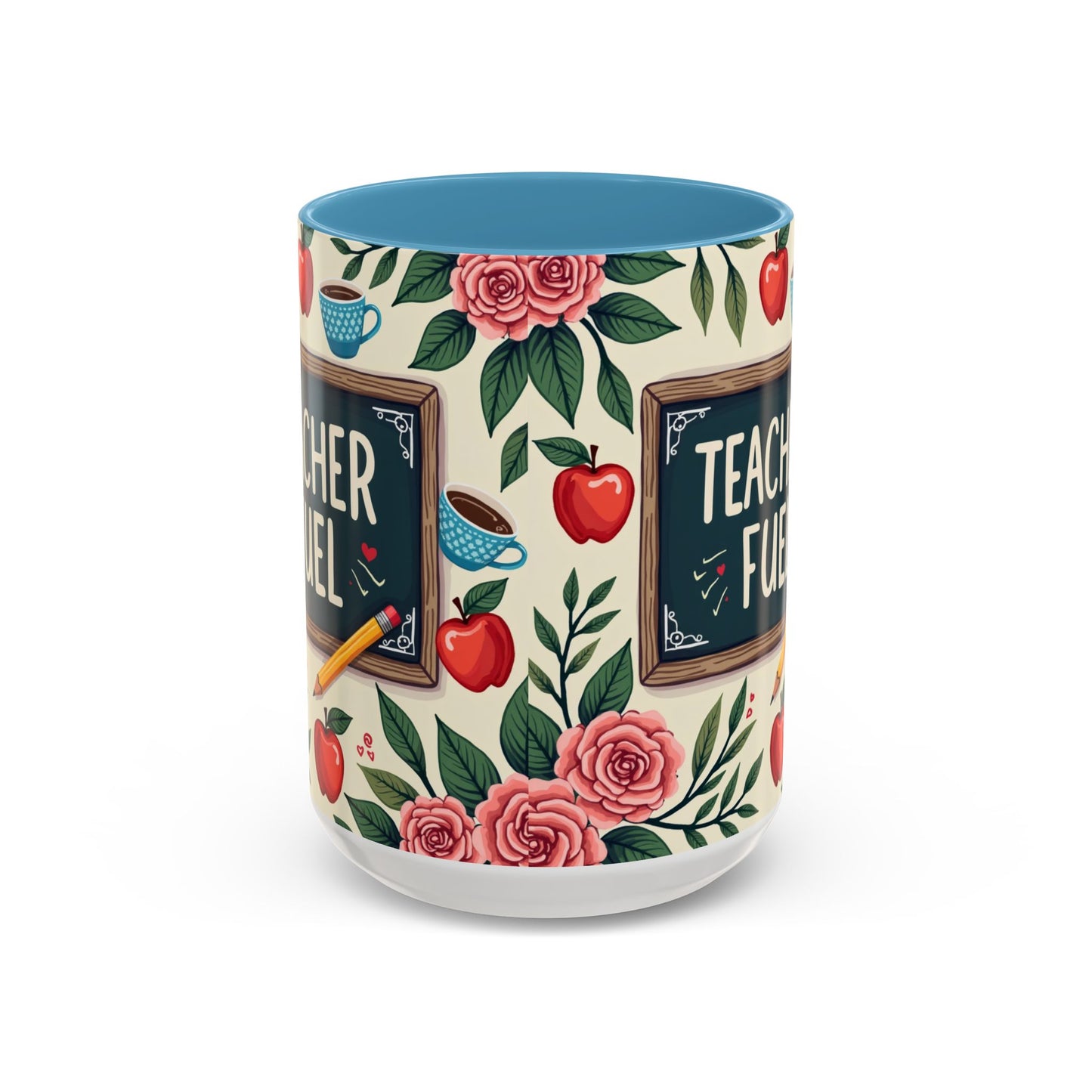 Teacher Fuel Coffee Mug - Fun Gift for Educators, Cute Tea Mug, Back to School Coffee Cup, Teacher Appreciation Present, Classroom Decor