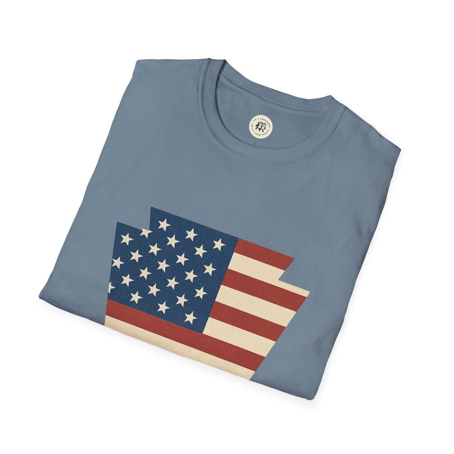 Pennsylvania Keystone American Flag Shirt