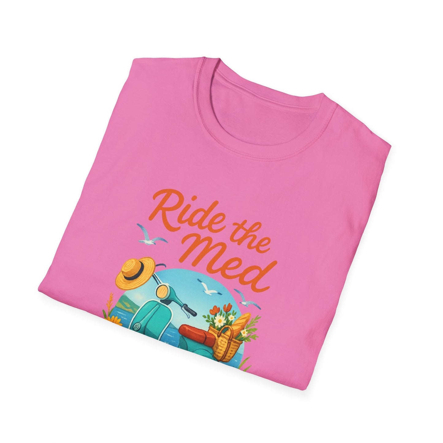 Corsica Scooter Adventure T-Shirt | Mediterranean Travel Tee | Coastal Summer Shirt | Italian Greece Graphic | Wanderlust