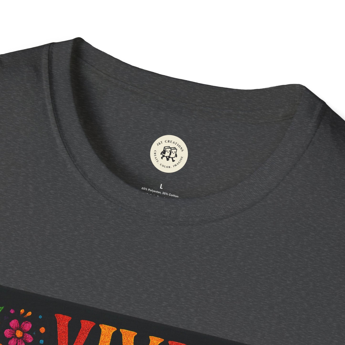 Colorful Viva La Vida Day of the Dead skull t-shirt