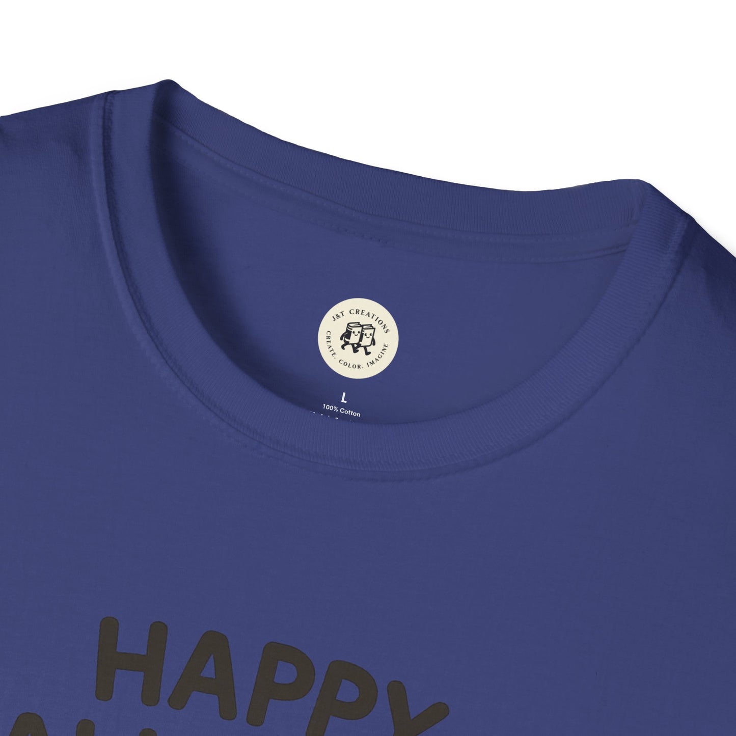 Halloween Pumpkin Graphic Tee with Cute Cats