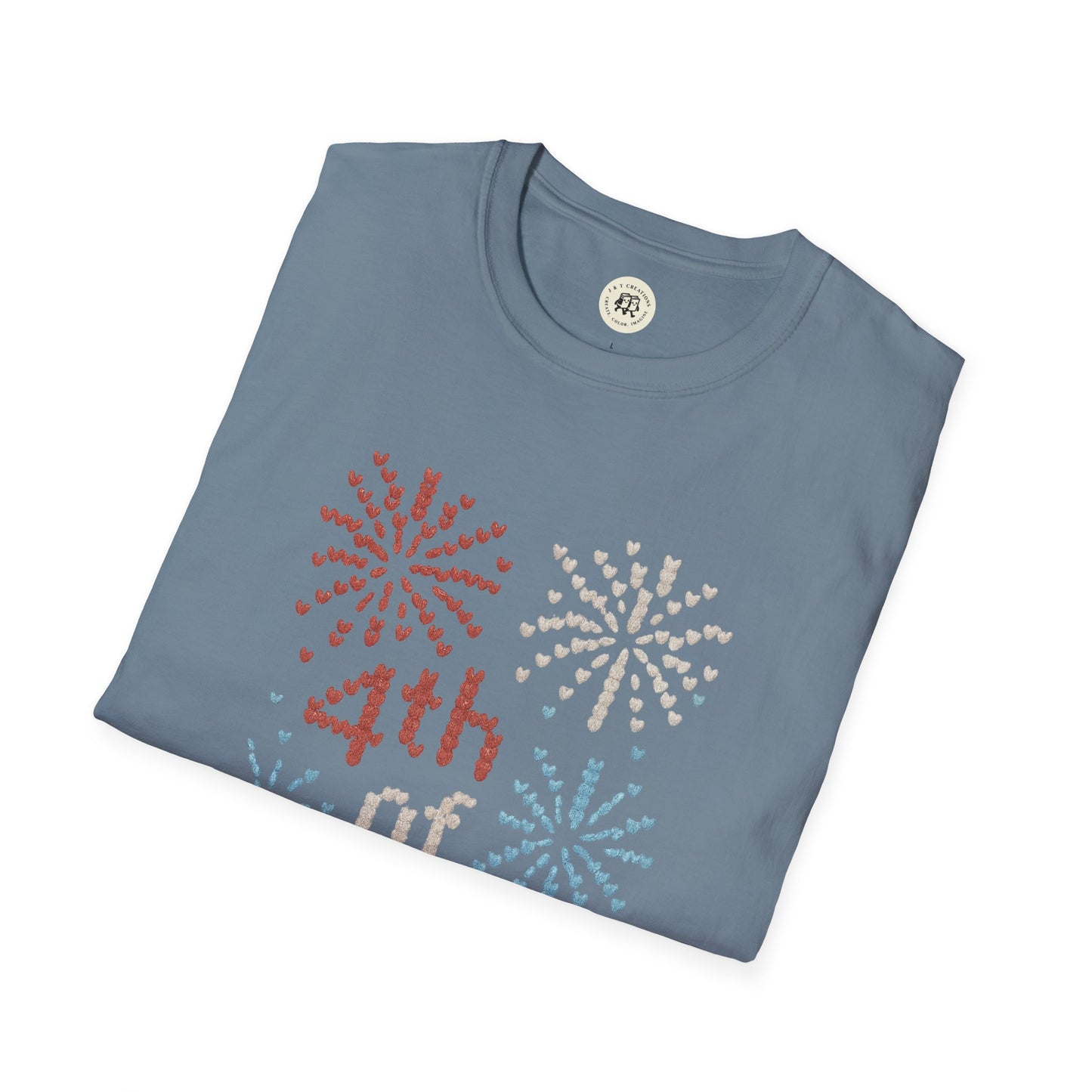 "Knitted" 4th of July Fireworks T-Shirt - Patriotic Tee