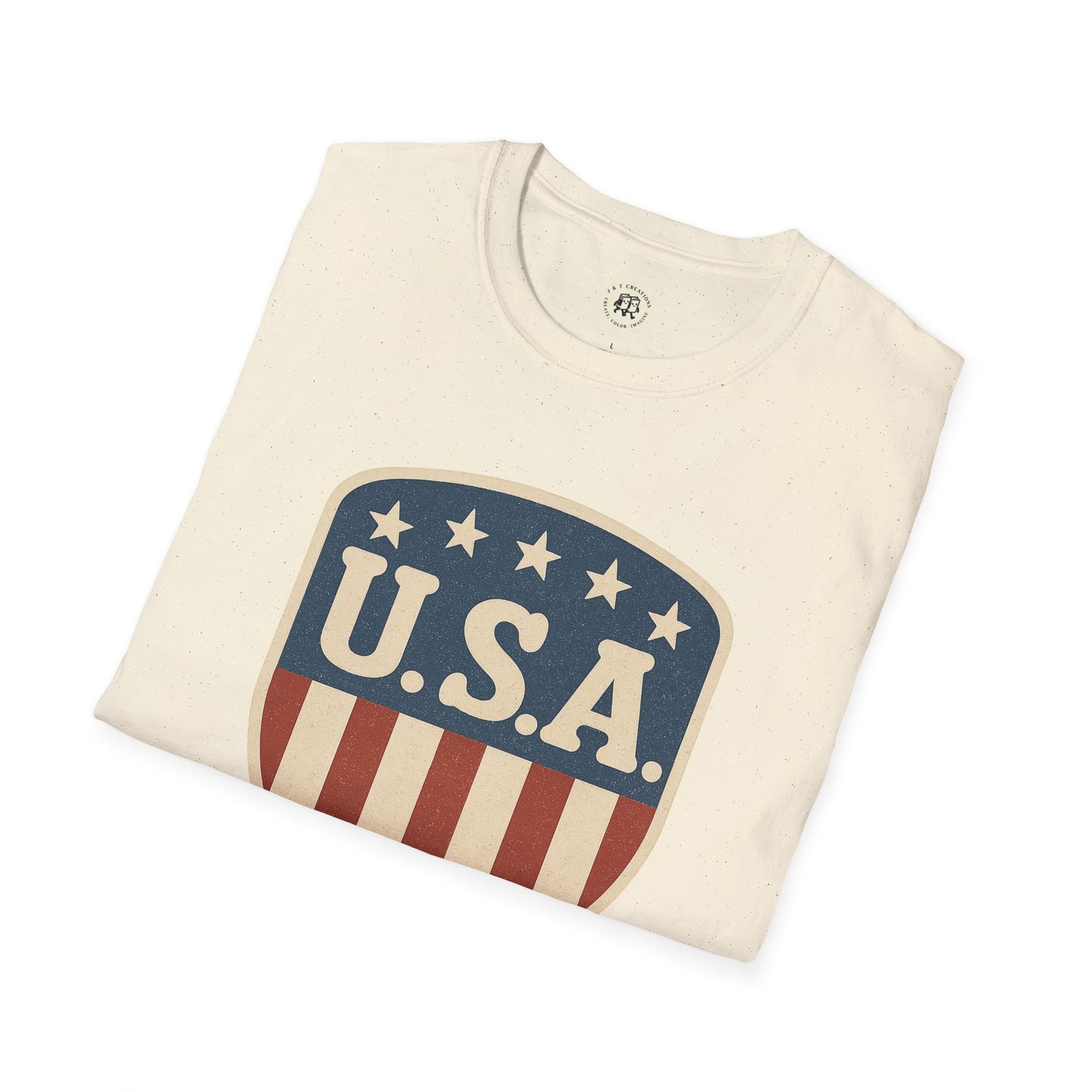 USA Shield T-Shirt Patriotic Graphic Tee