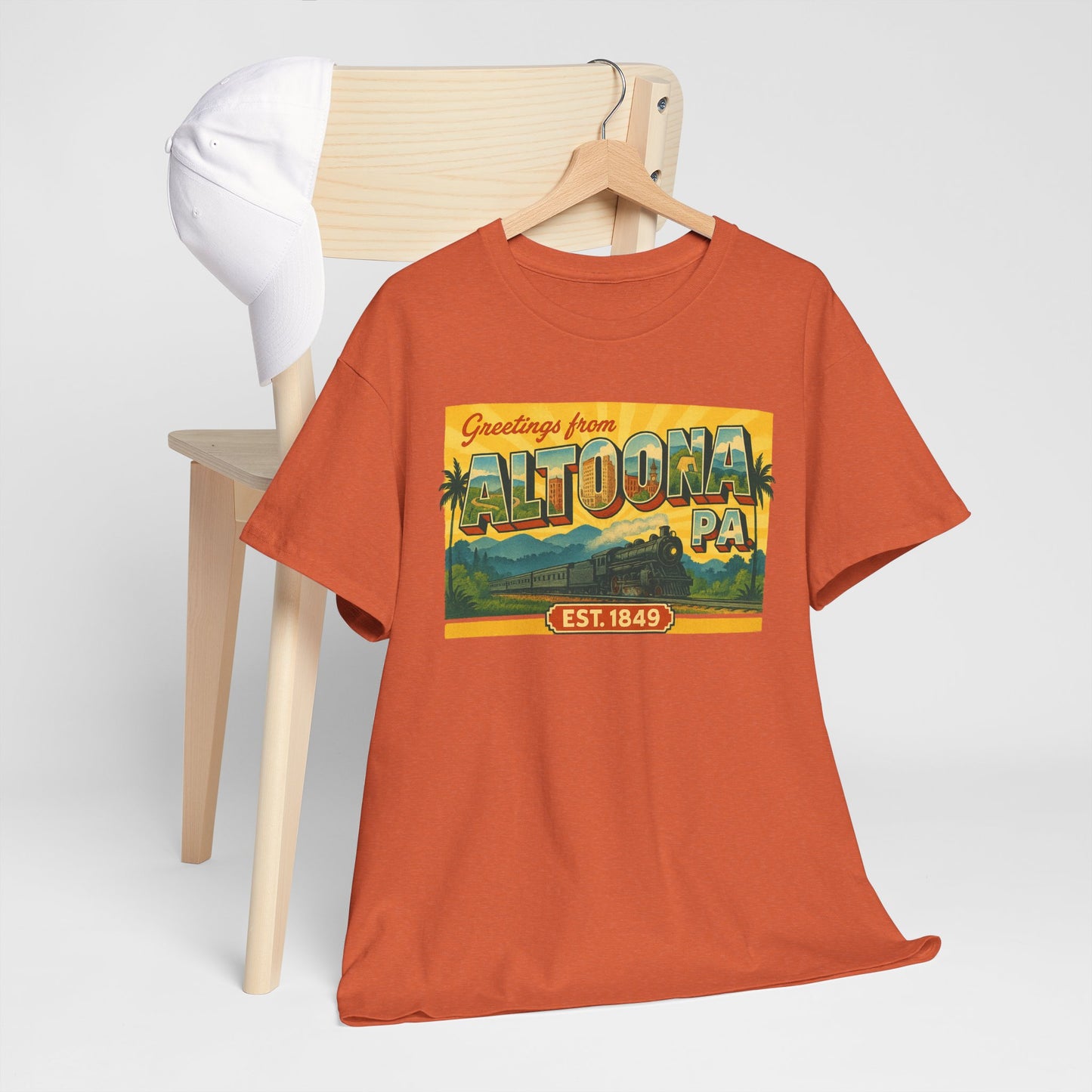 Greetings Altoona PA Souvenir T-Shirt Vintage Design