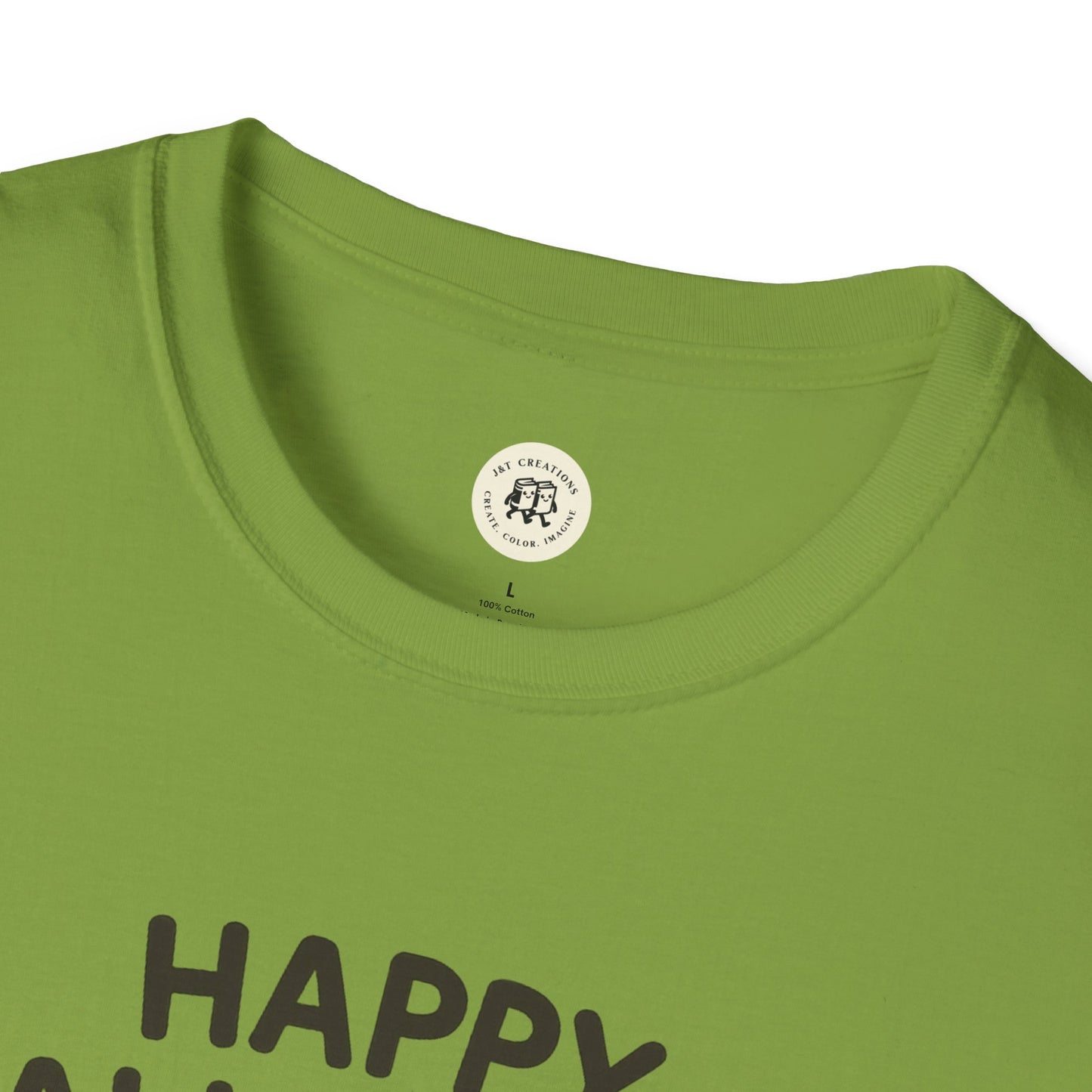 Halloween Pumpkin Graphic Tee with Cute Cats