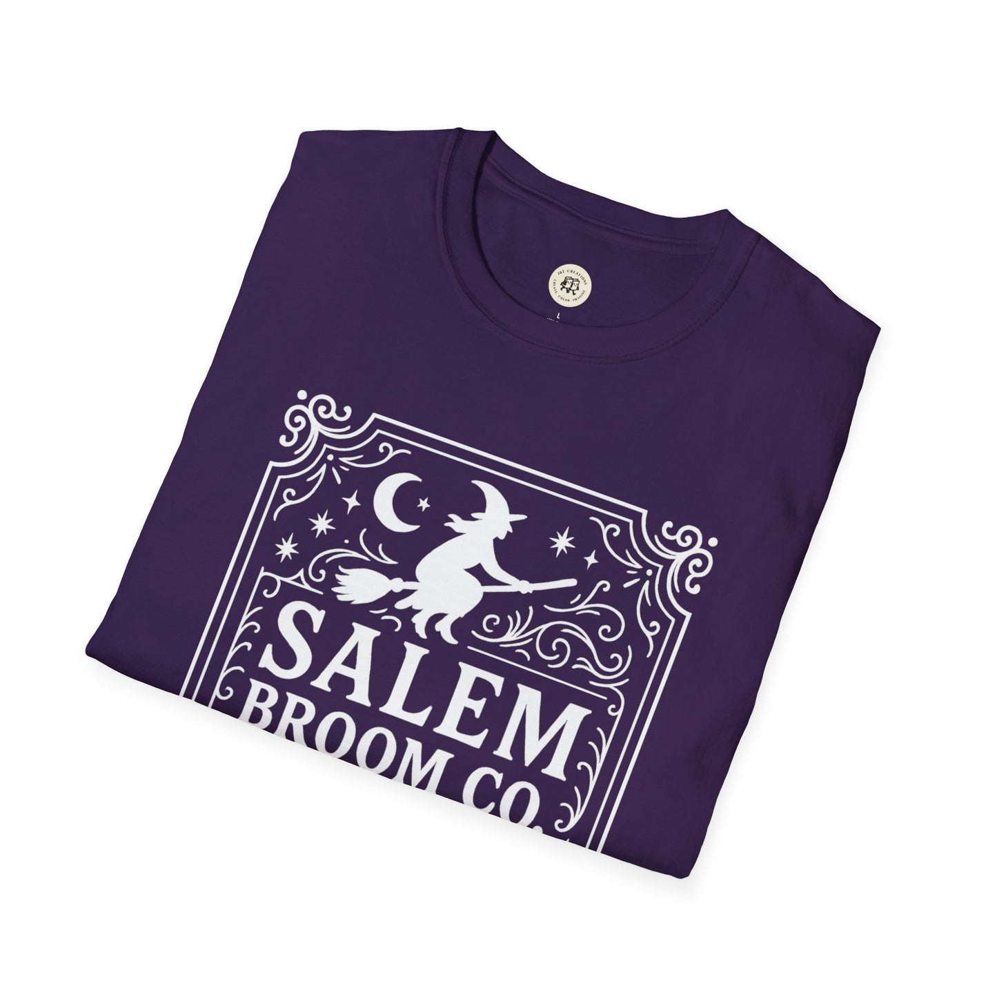 Salem Broom Co. T-Shirt with Witch Design