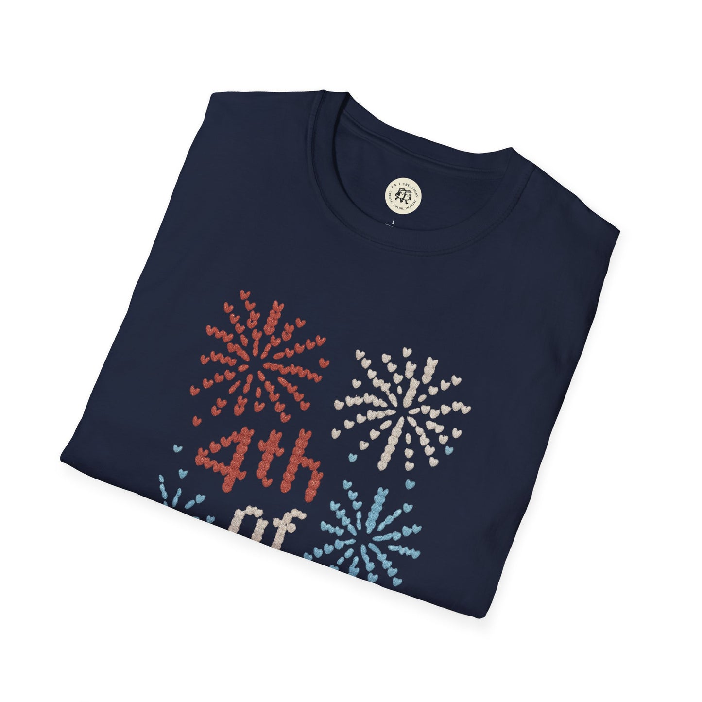 "Knitted" 4th of July Fireworks T-Shirt - Patriotic Tee