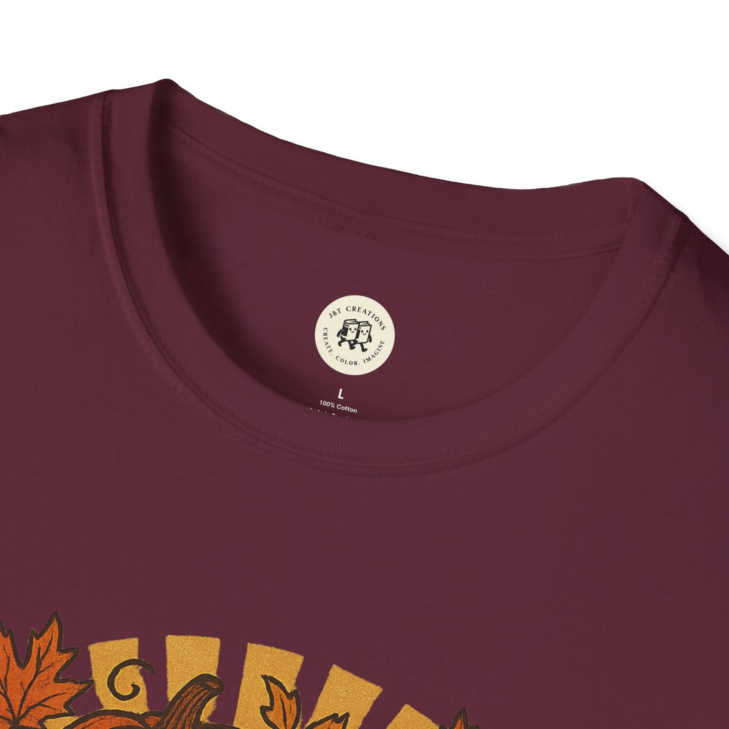 Happy Halloween T-Shirt with Pumpkin Design