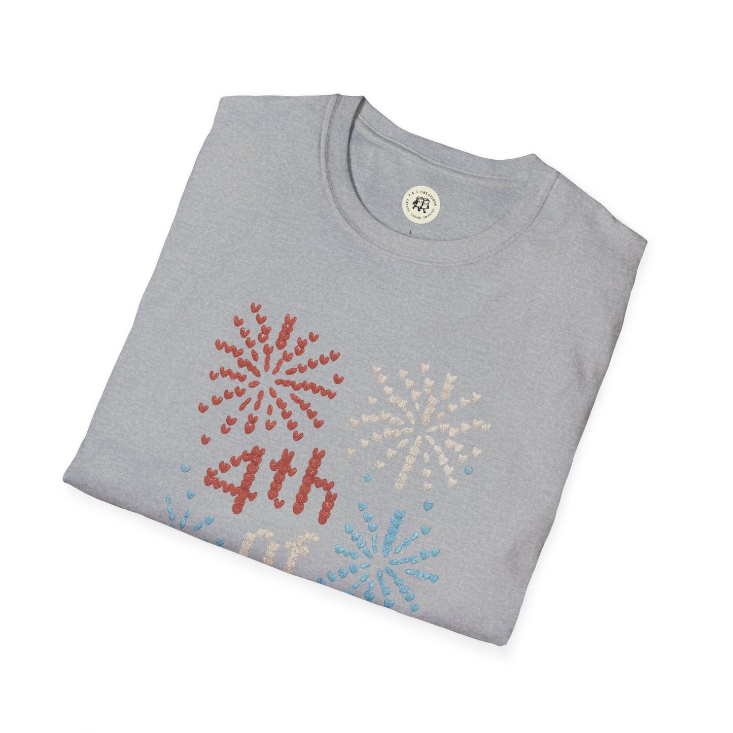 "Knitted" 4th of July Fireworks T-Shirt - Patriotic Tee