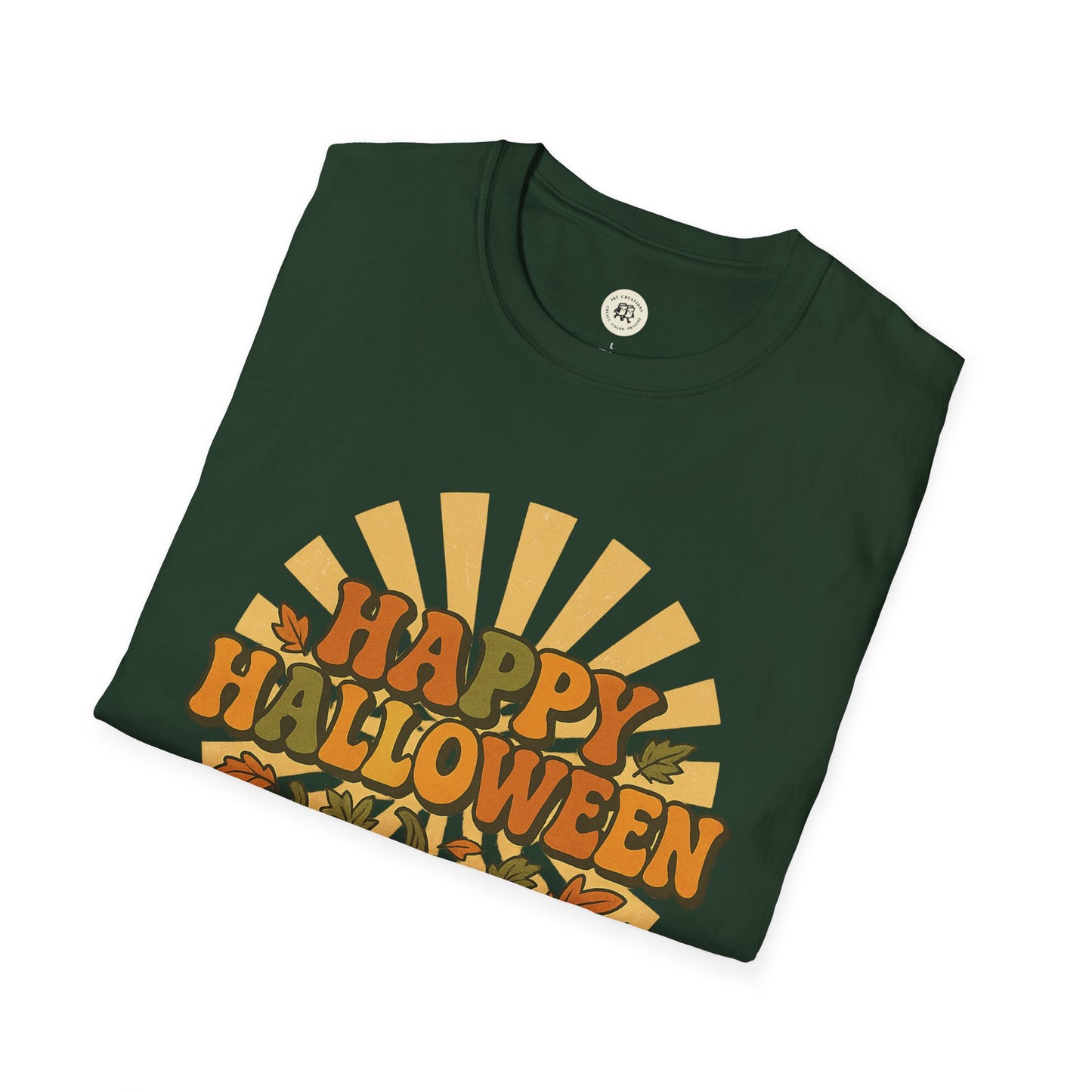 Happy Halloween T-Shirt with Pumpkin Design