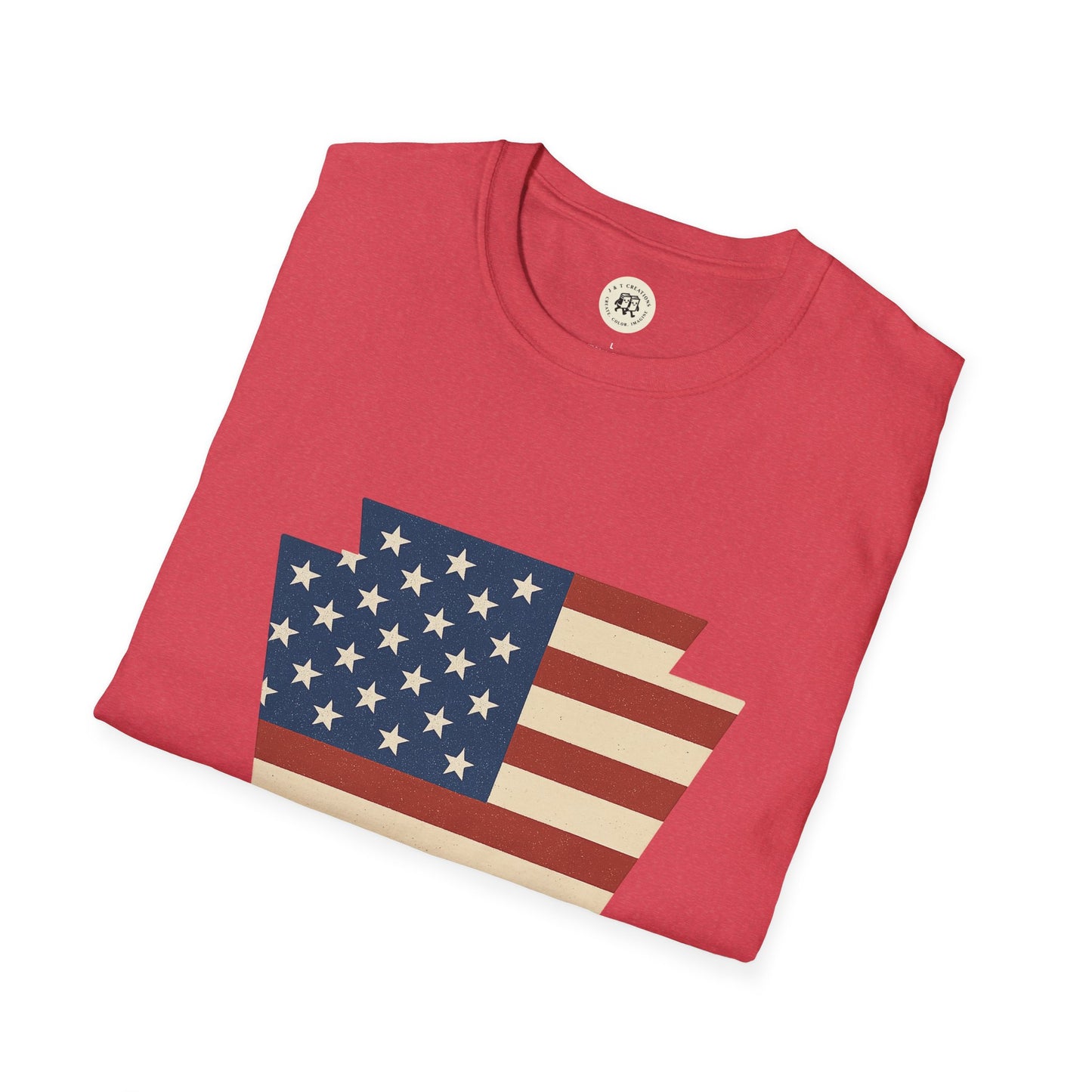 Pennsylvania Keystone American Flag Shirt