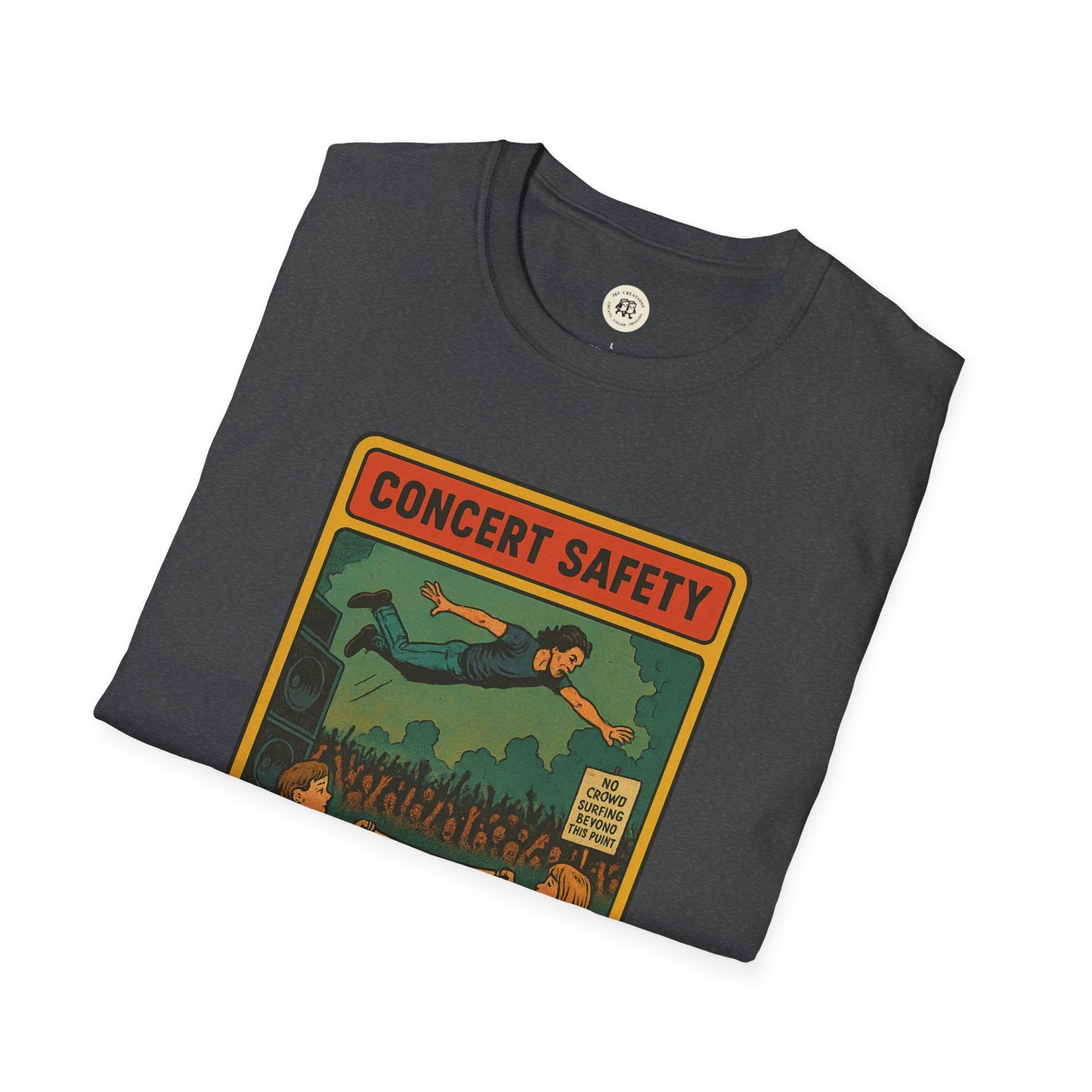Pearl Jam Crowd Surfing Tee Concert Safety T-Shirt
