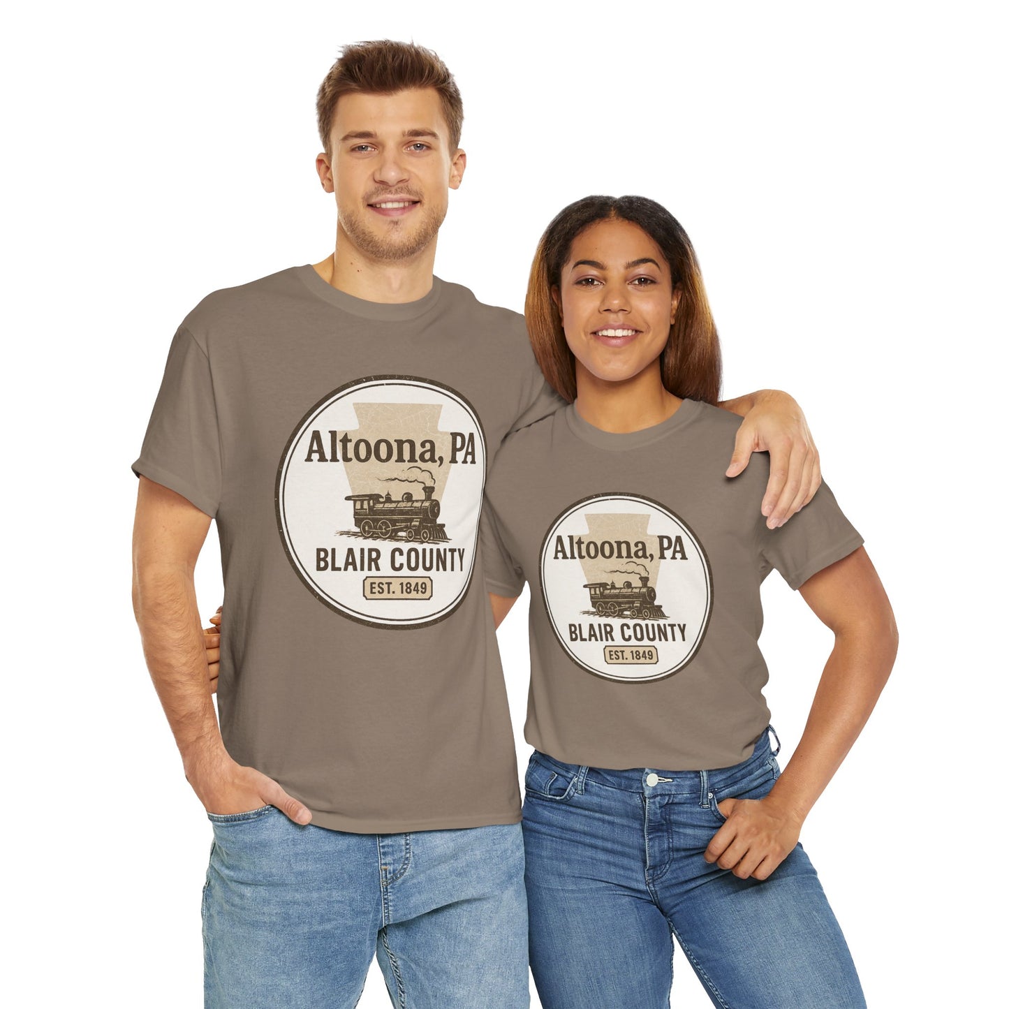 Altoona PA Vintage T-Shirt with Train Design