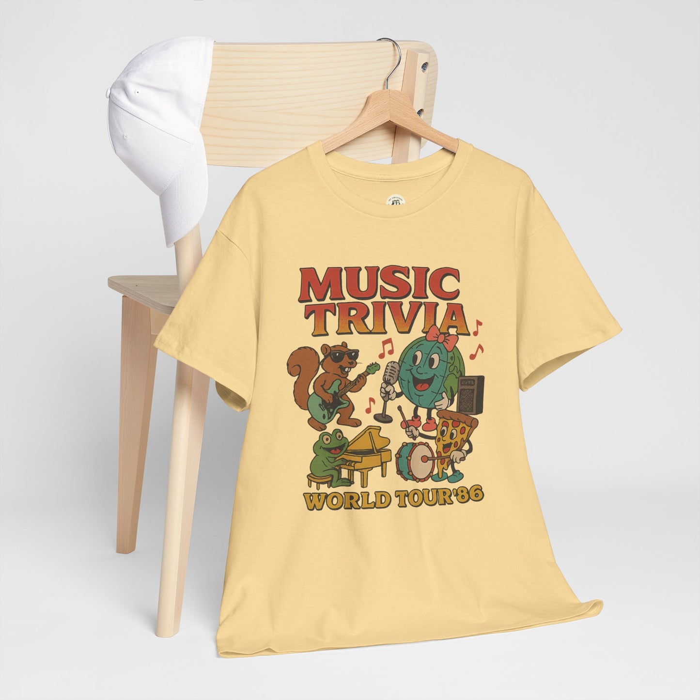 Music Trivia T-Shirt with Fun Vintage Design