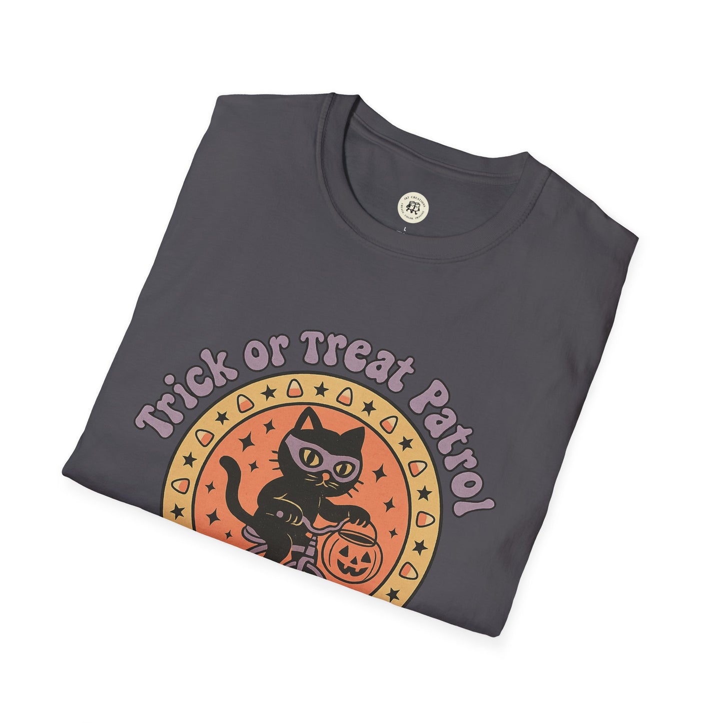Halloween Cat T-Shirt Trick or Treat Patrol