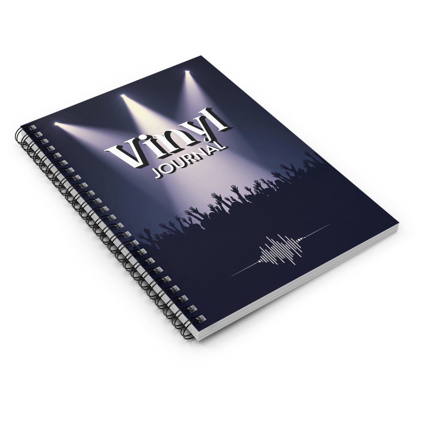 Vinyl Journal - Ruled Line, Music Lovers Notebook, Concert Log, Gift for Musicians, Recording Studio Journal