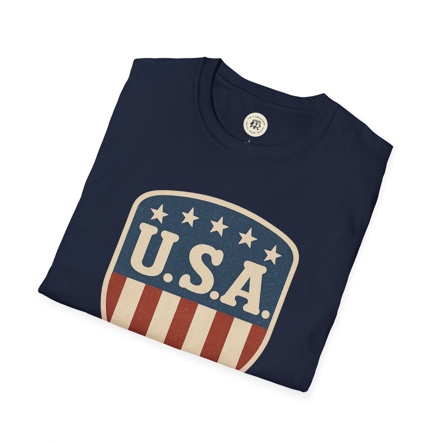 USA Shield T-Shirt Patriotic Graphic Tee