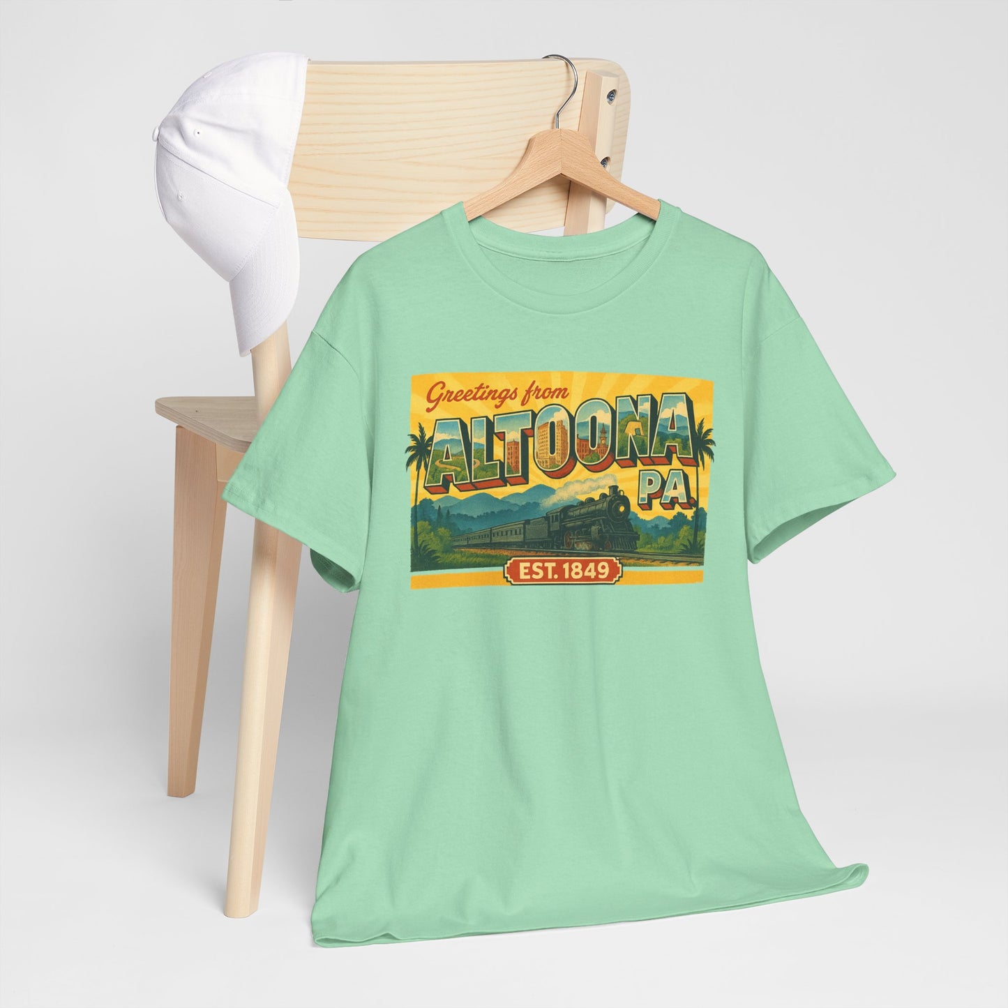 Greetings Altoona PA Souvenir T-Shirt Vintage Design