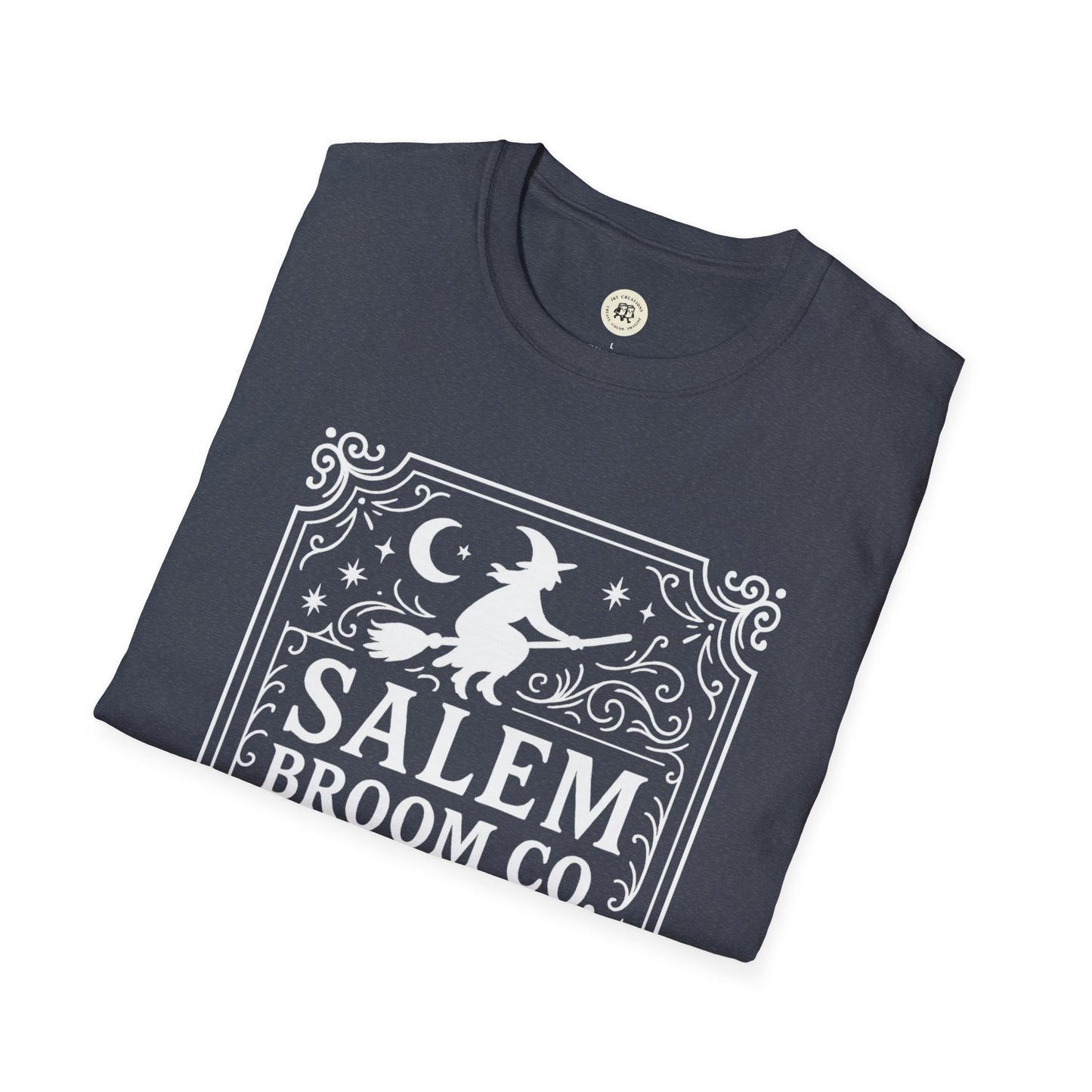 Salem Broom Co. T-Shirt with Witch Design