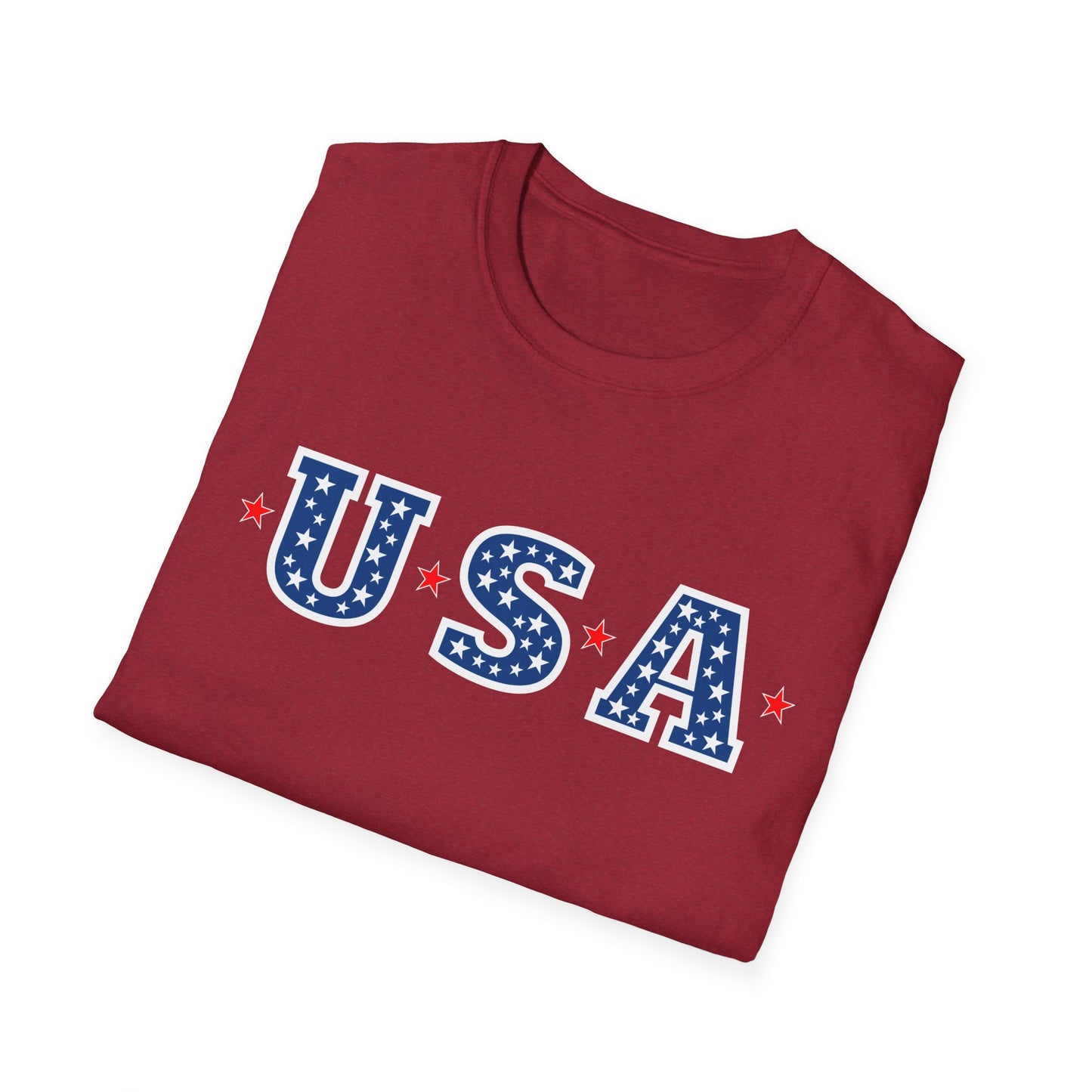 Patriotic USA T-Shirt with Star Design