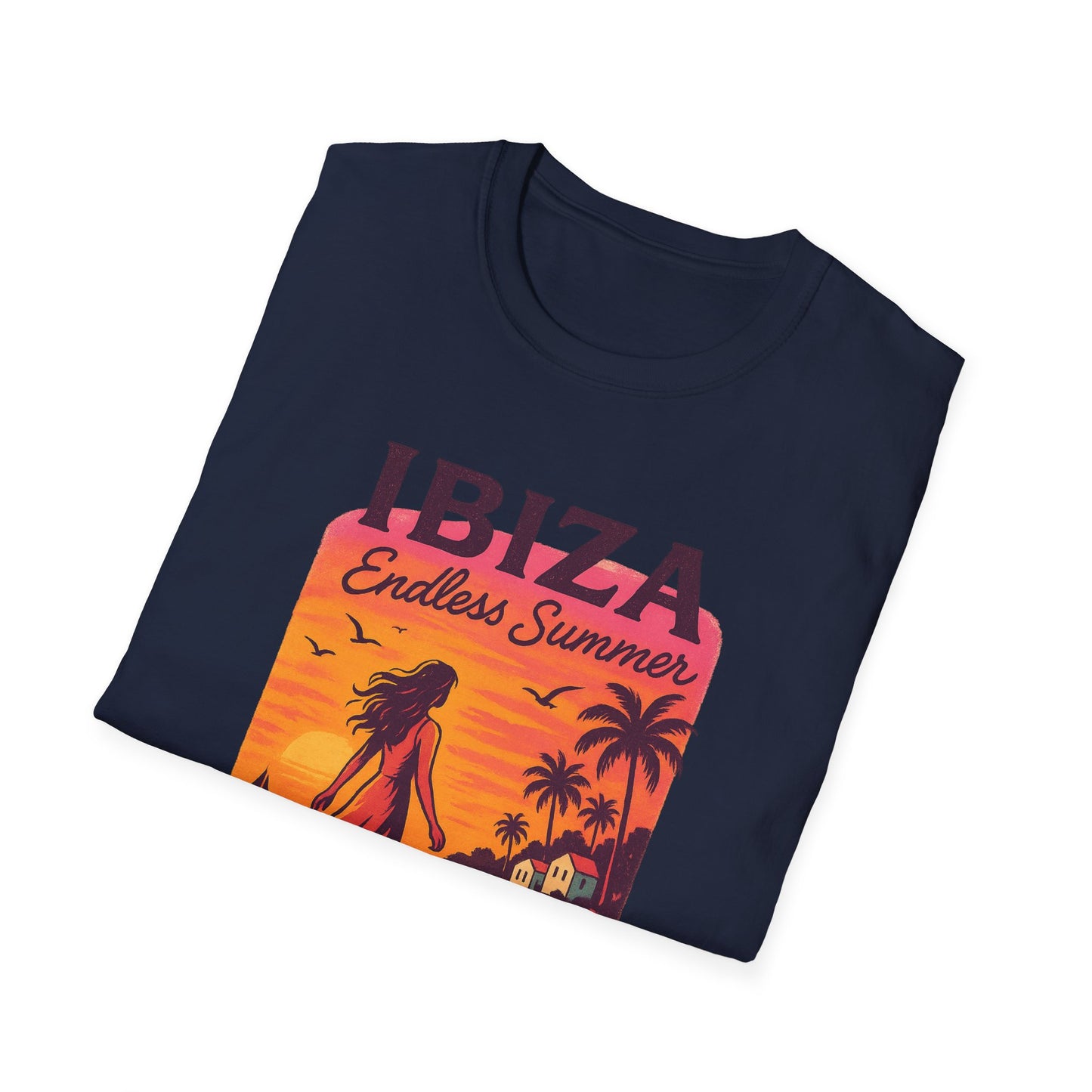 Ibiza Beach Sunset T-Shirt | Mediterranean Summer Tee | Italian Greece Coastal Shirt | Travel Lover Graphic | Boho Style
