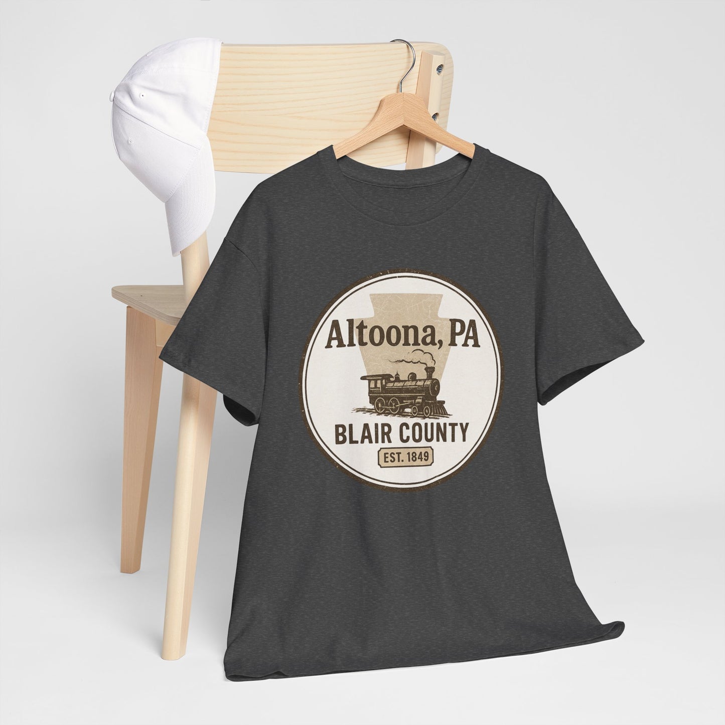 Altoona PA Vintage T-Shirt with Train Design