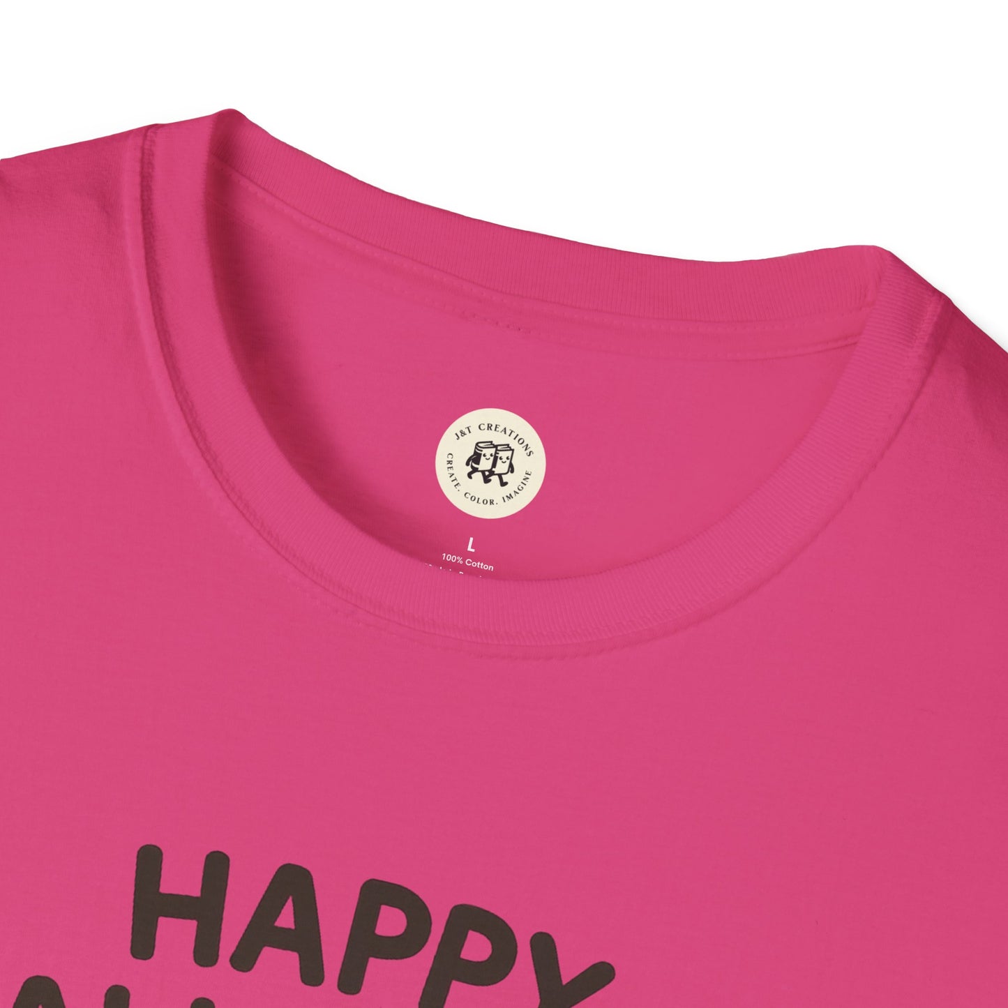 Halloween Pumpkin Graphic Tee with Cute Cats