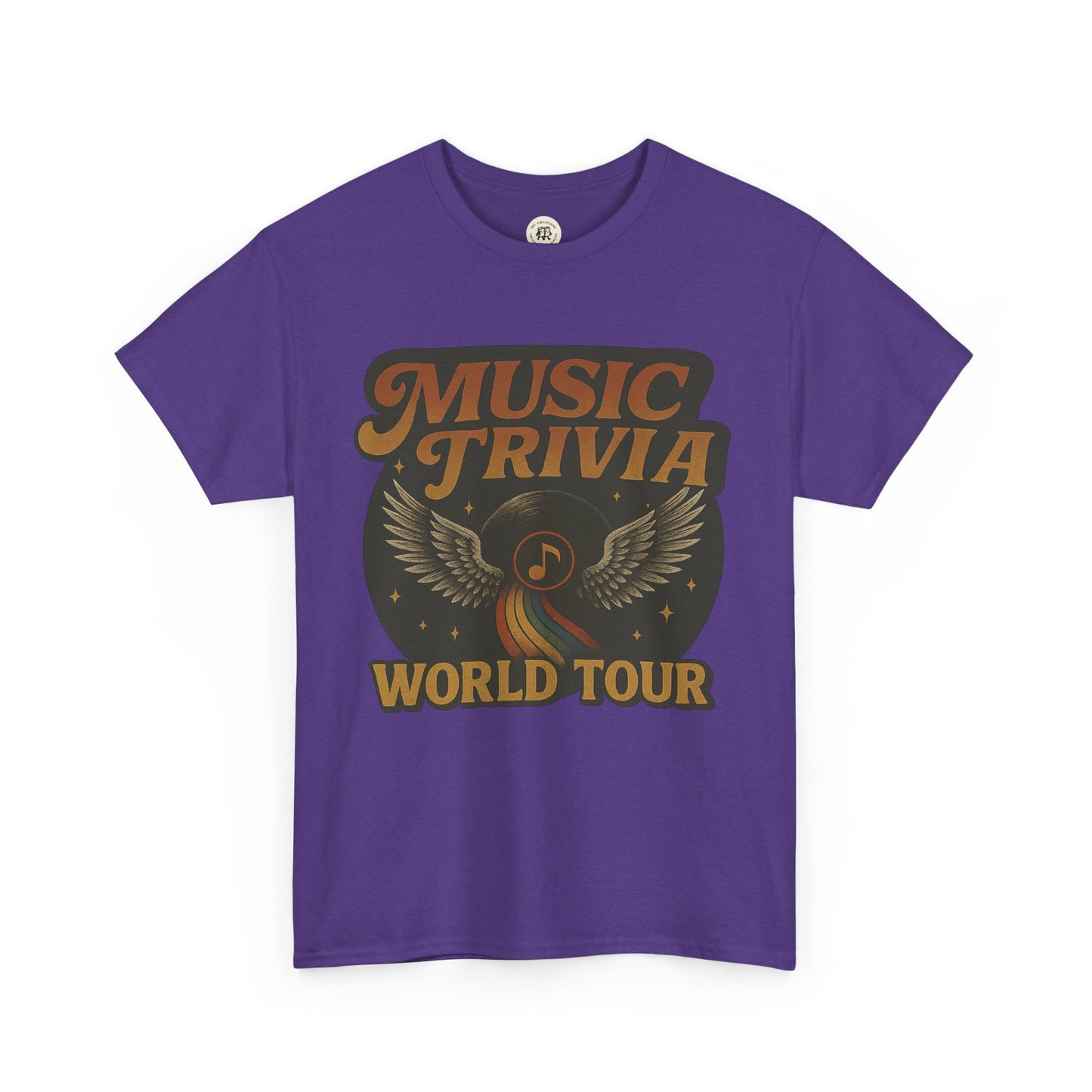 Music Trivia T-Shirt Vintage World Tour Design