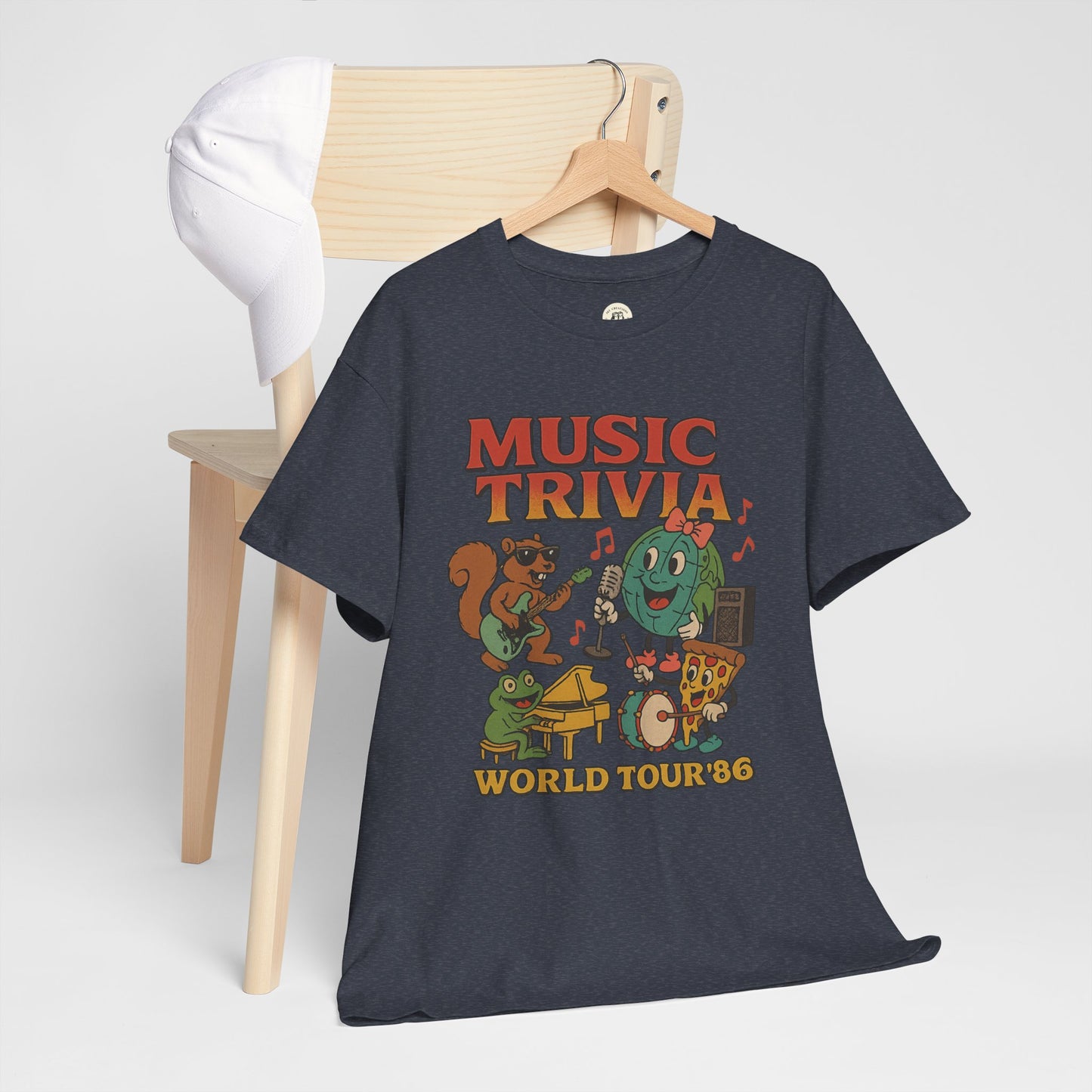 Music Trivia T-Shirt with Fun Vintage Design