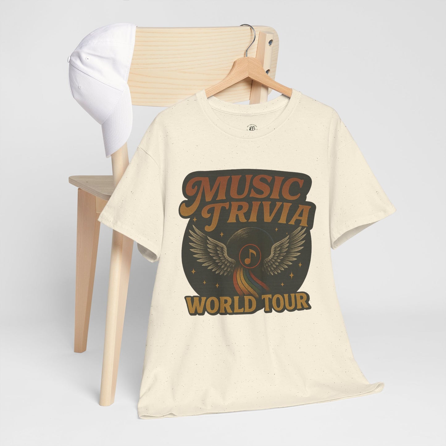 Music Trivia T-Shirt Retro World Tour Design