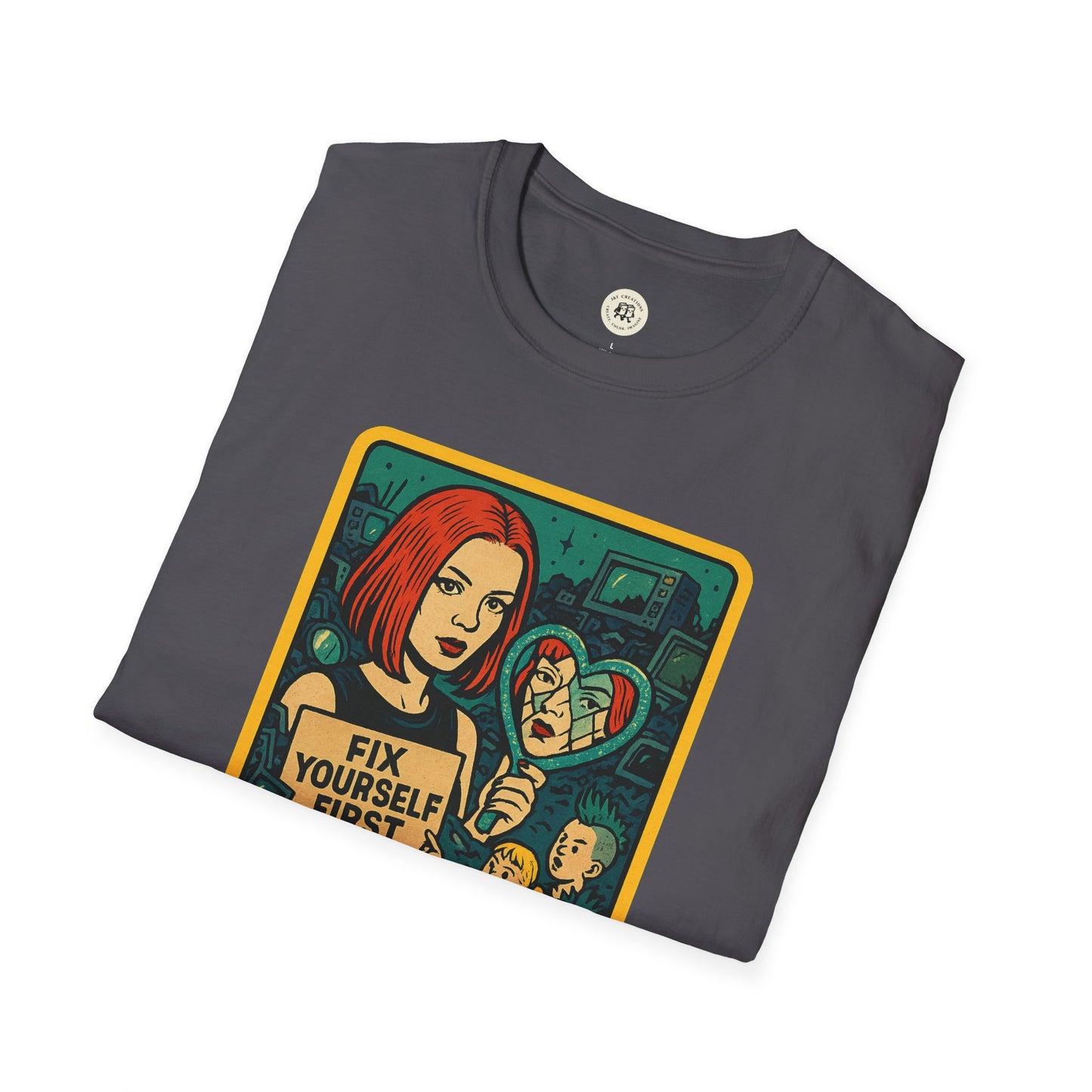 Garbage Inspired Retro Safety Shirt T-Shirt