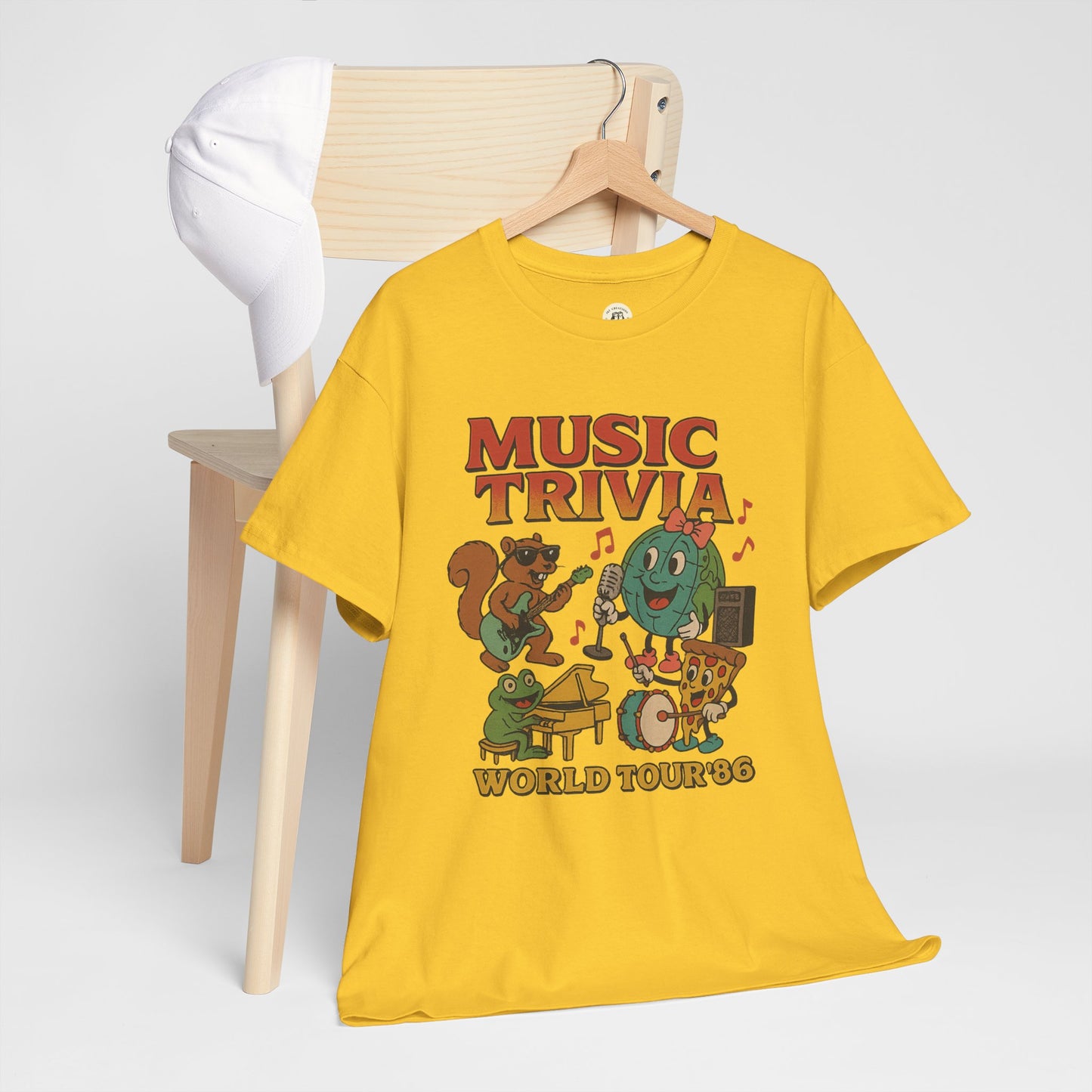 Music Trivia T-Shirt with Fun Vintage Design