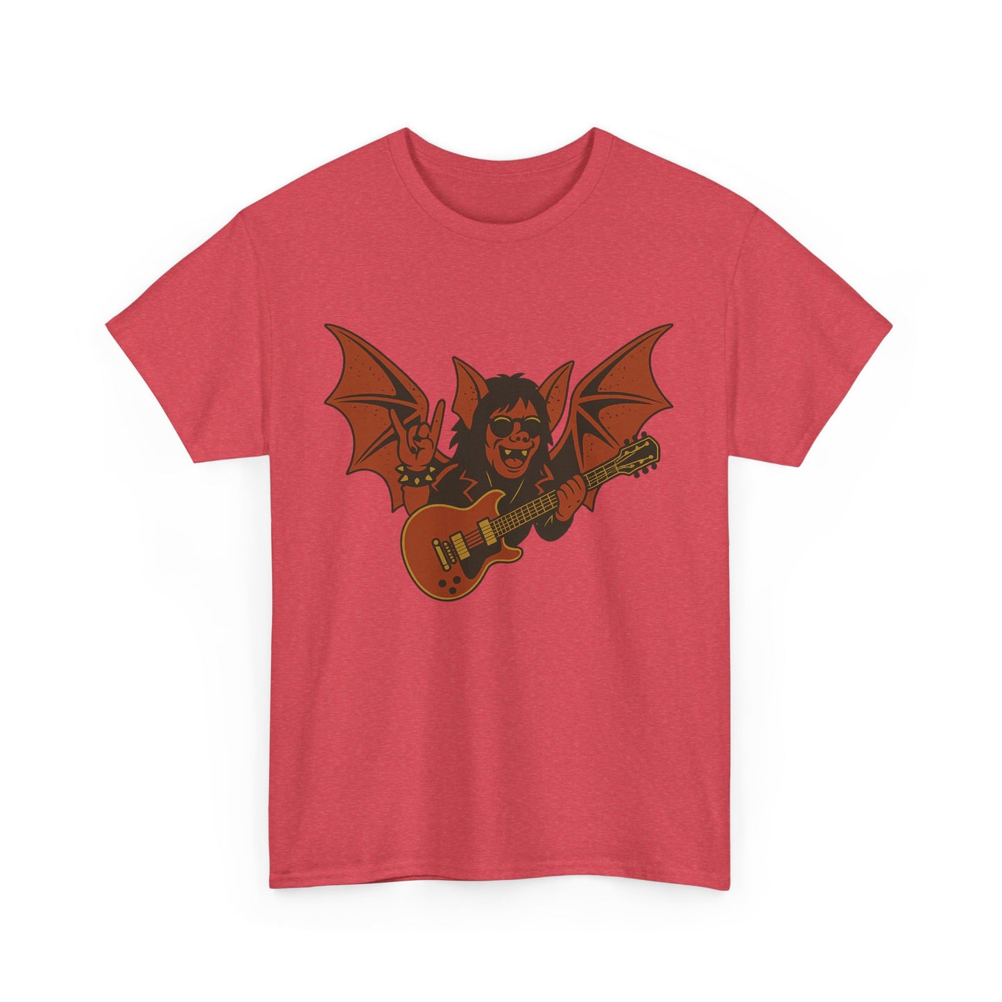 Ozzy Osbourne Bat Guitar T-Shirt White