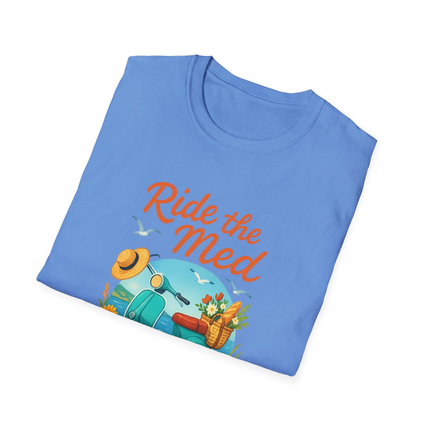 Corsica Scooter Adventure T-Shirt | Mediterranean Travel Tee | Coastal Summer Shirt | Italian Greece Graphic | Wanderlust