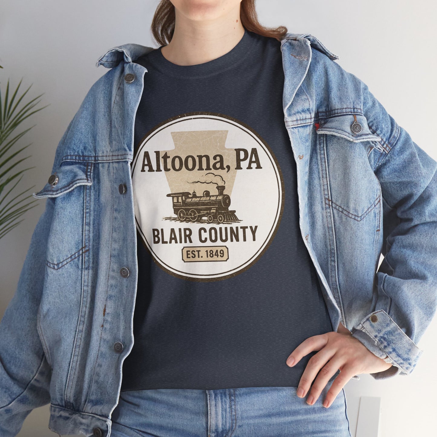 Altoona PA Vintage T-Shirt with Train Design