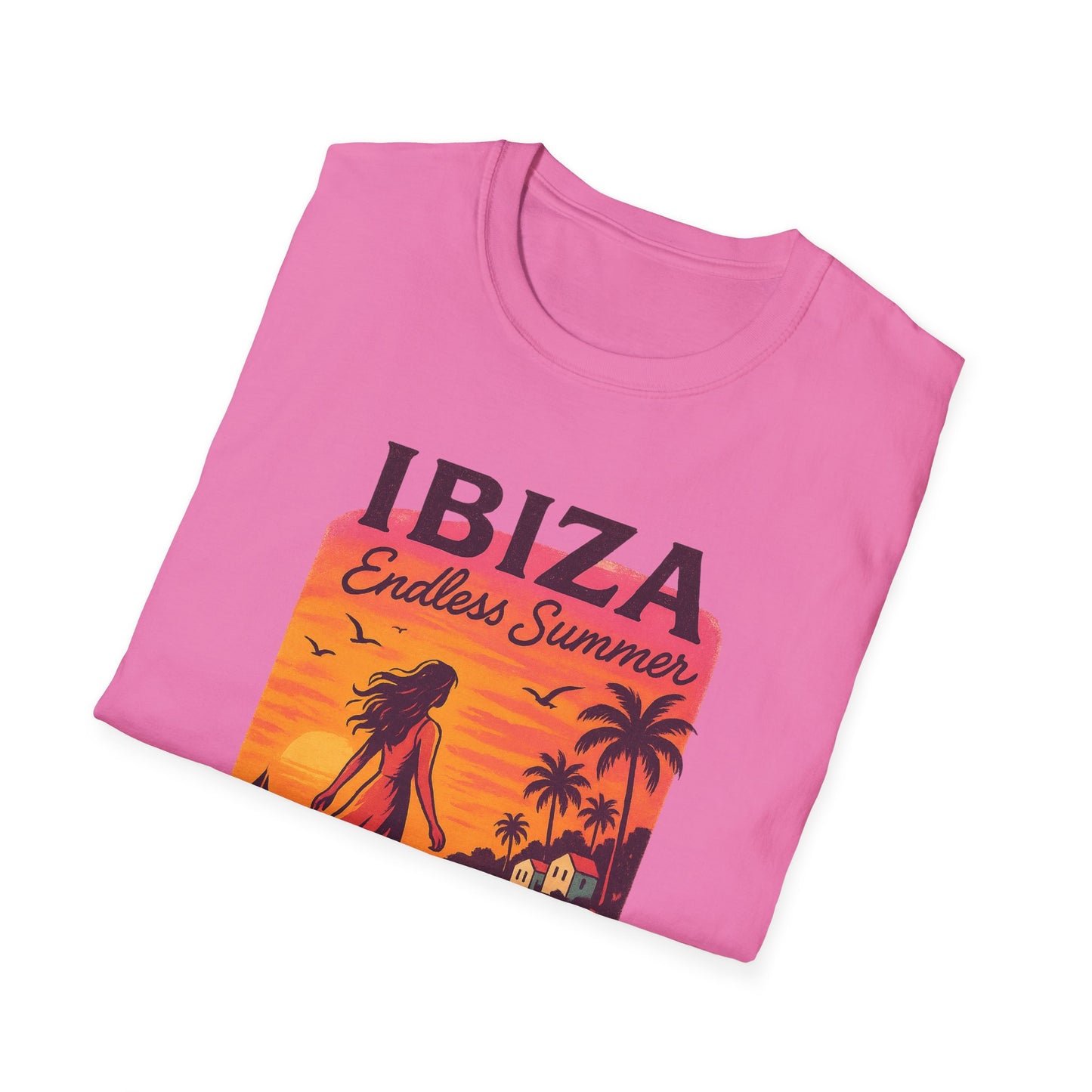 Ibiza Beach Sunset T-Shirt | Mediterranean Summer Tee | Italian Greece Coastal Shirt | Travel Lover Graphic | Boho Style