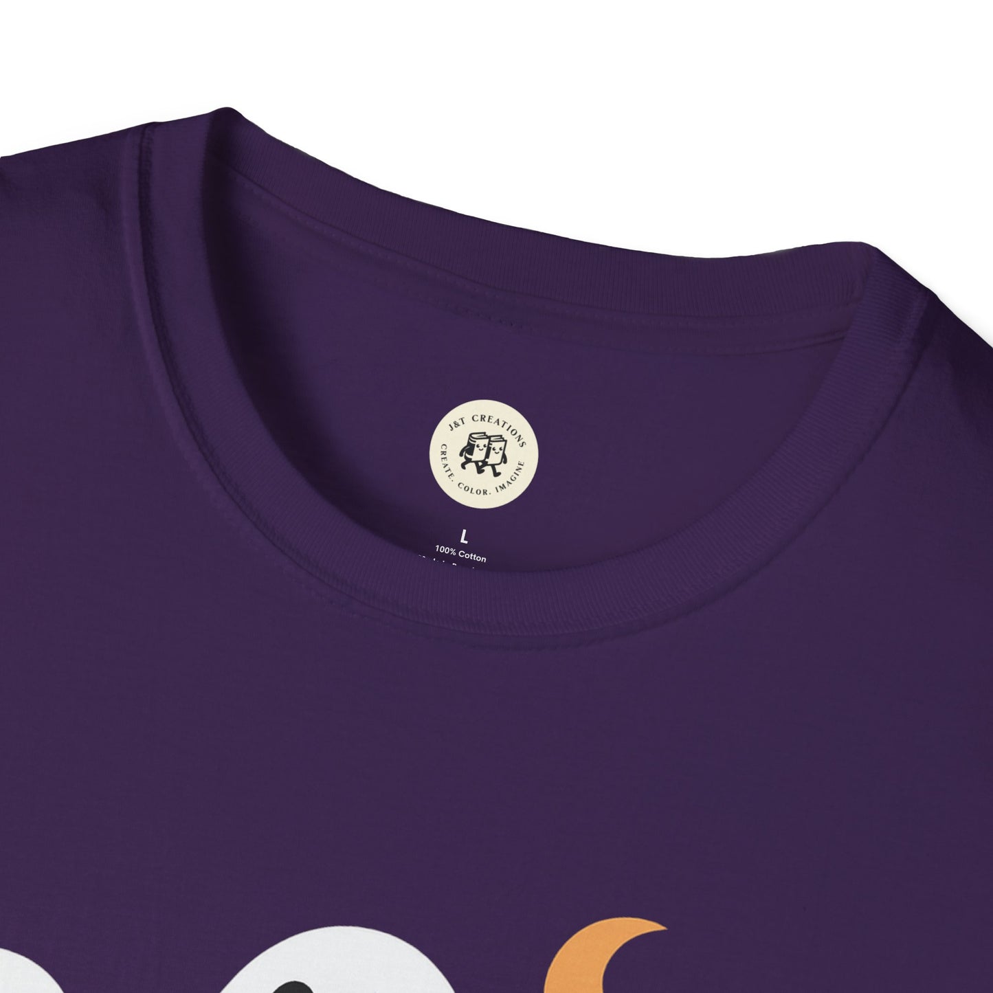 Boo Crew Halloween Shirt - Orange Ghost Tee