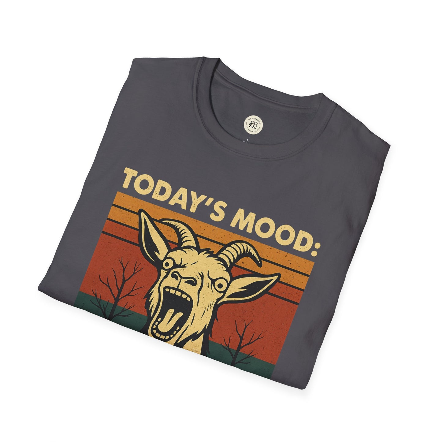 Screaming Goat T-Shirt Funny Retro Mood Tee