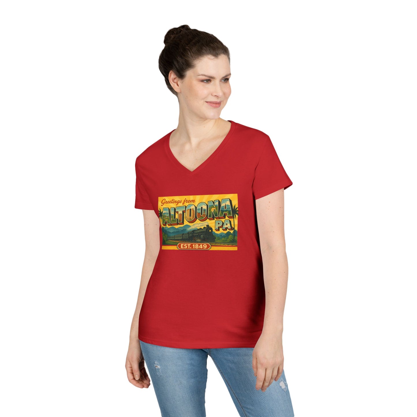 Altoona PA Souvenir T-Shirt V-Neck Tee