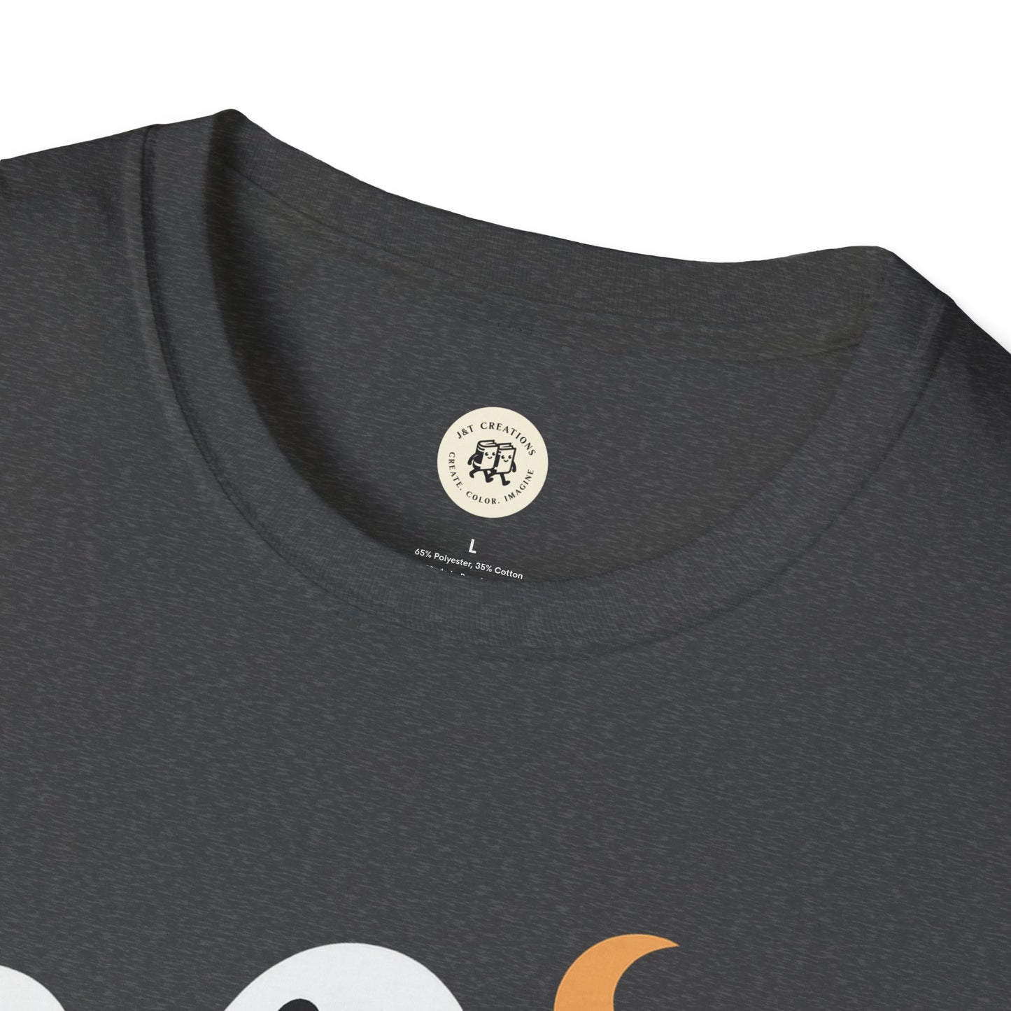 Boo Crew Halloween Shirt - Orange Ghost Tee
