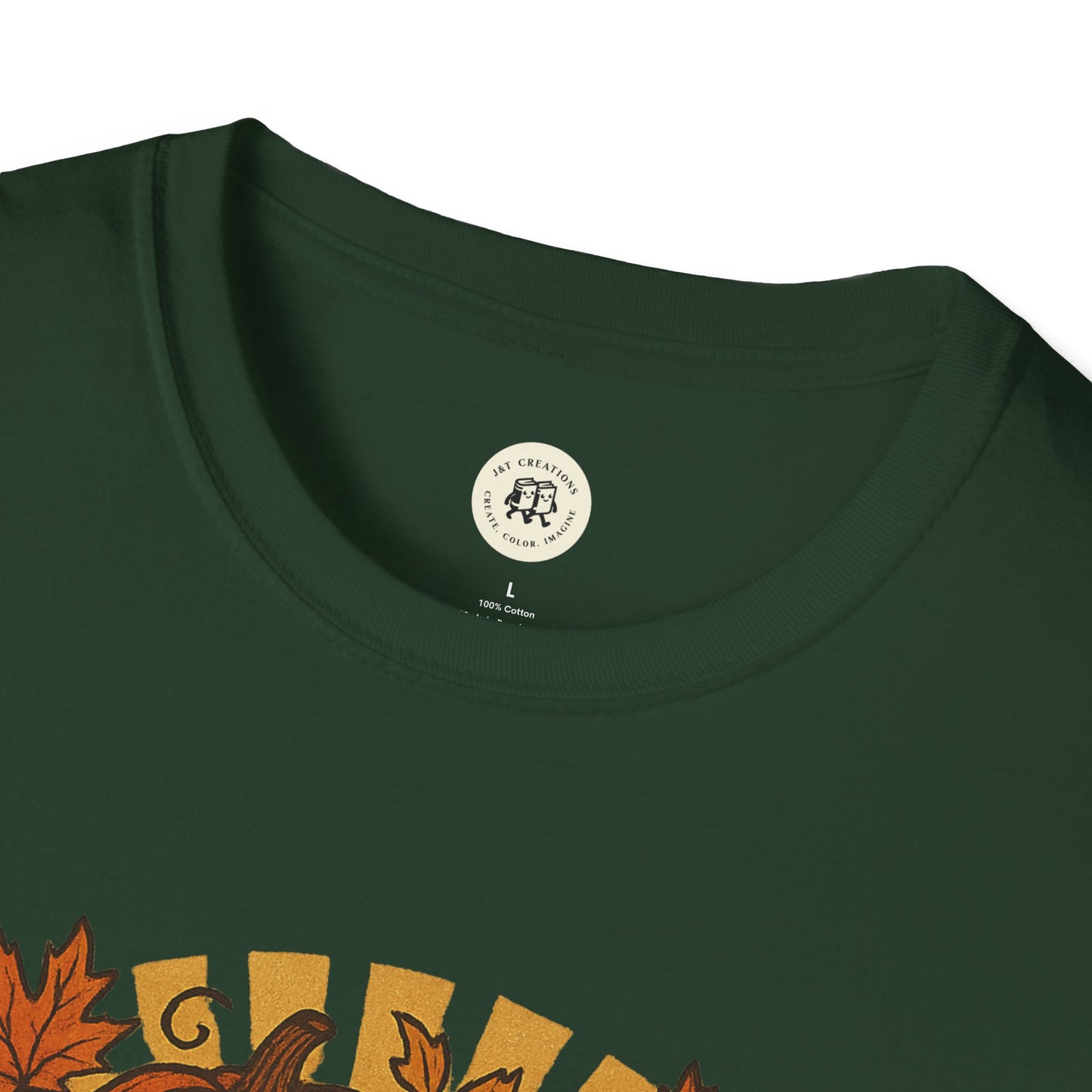 Happy Halloween T-Shirt with Pumpkin Design