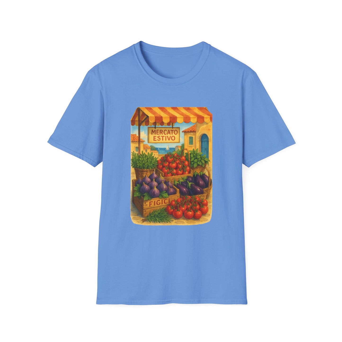 Mallorca Market T-Shirt | Mediterranean Summer Tee | Coastal Graphic Shirt | Travel Lover Gift | Italian Greek Style