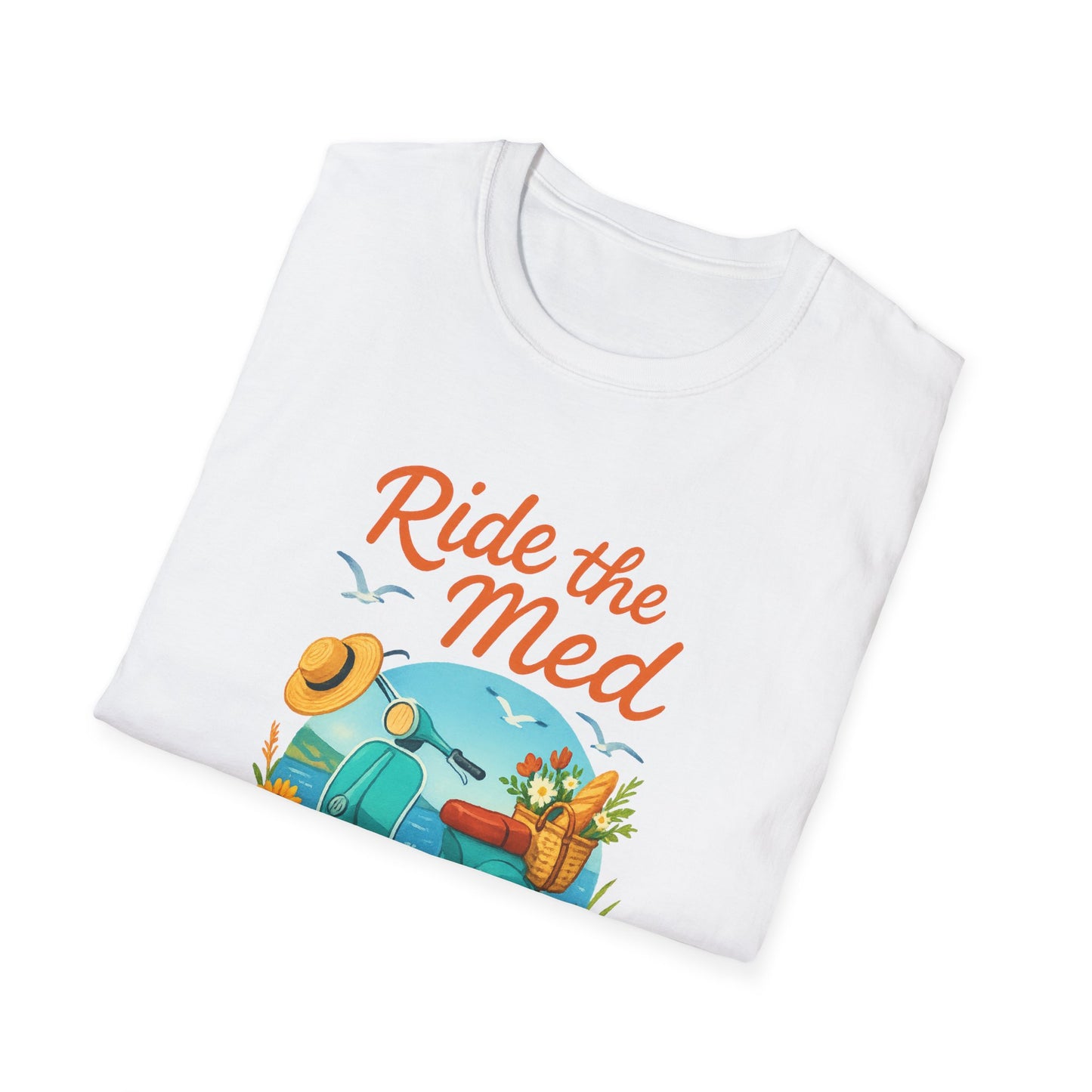 Corsica Scooter Adventure T-Shirt | Mediterranean Travel Tee | Coastal Summer Shirt | Italian Greece Graphic | Wanderlust