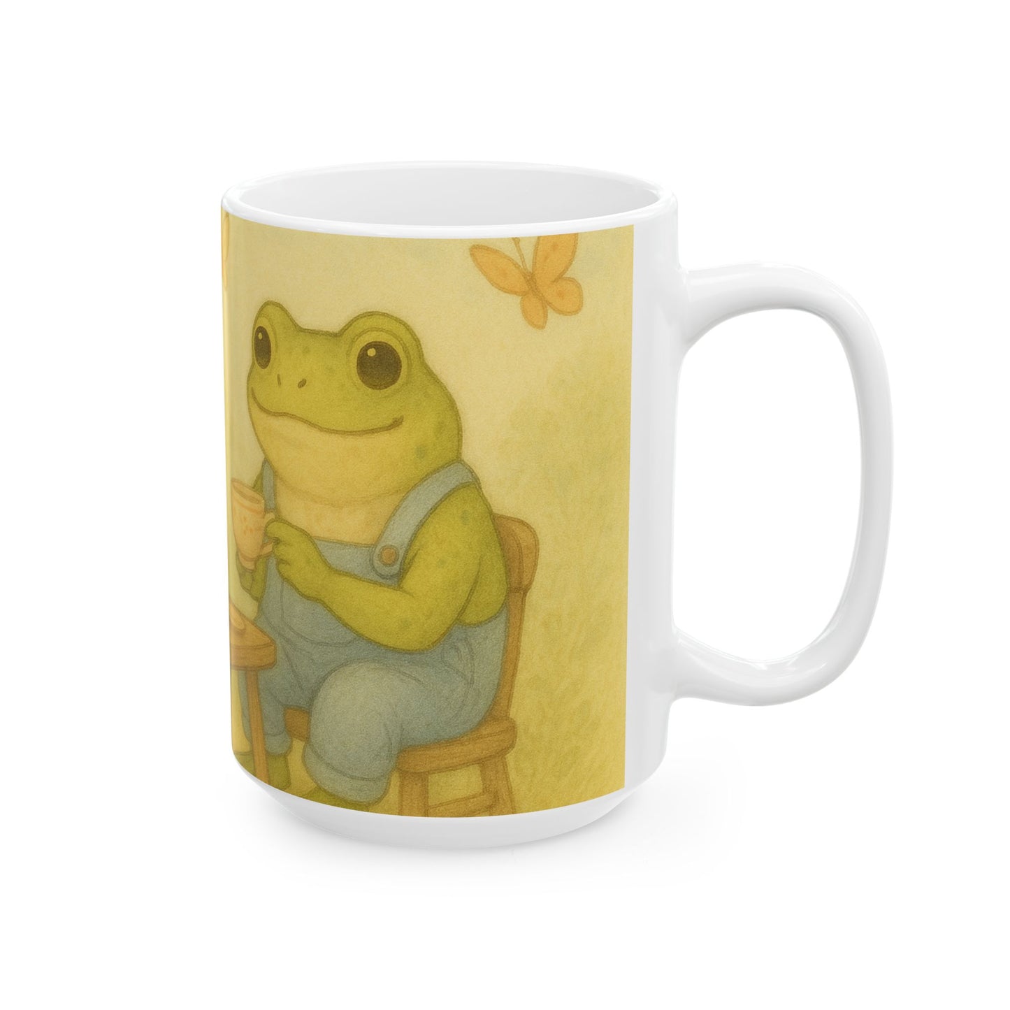 Charming Frog Mug - Perfect Gift for Nature Lovers, Unique Kitchen Decor, Cute Coffee Cup, Animal Lover Present, Garden Inspired Drinkware