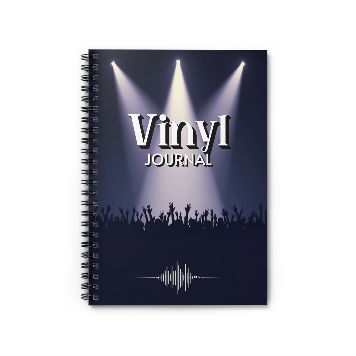 Vinyl Journal - Ruled Line, Music Lovers Notebook, Concert Log, Gift for Musicians, Recording Studio Journal