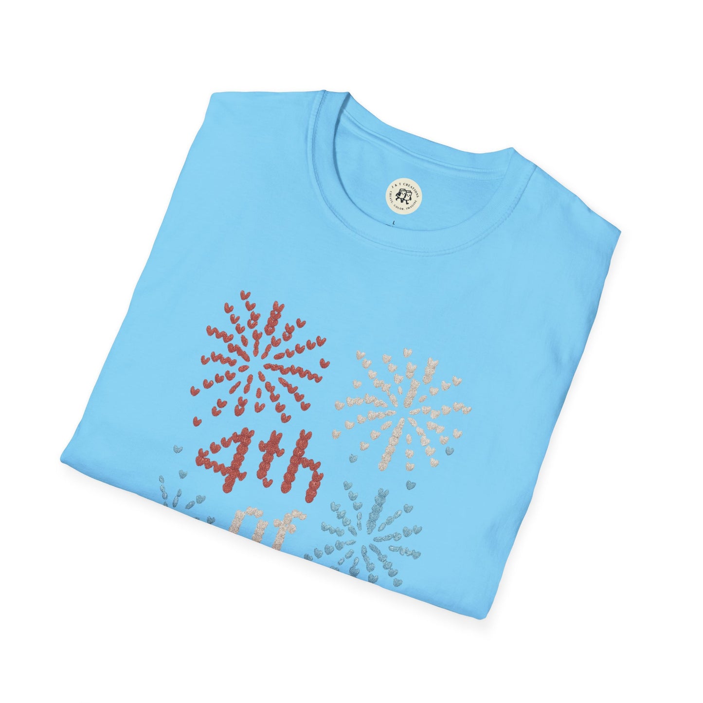 "Knitted" 4th of July Fireworks T-Shirt - Patriotic Tee