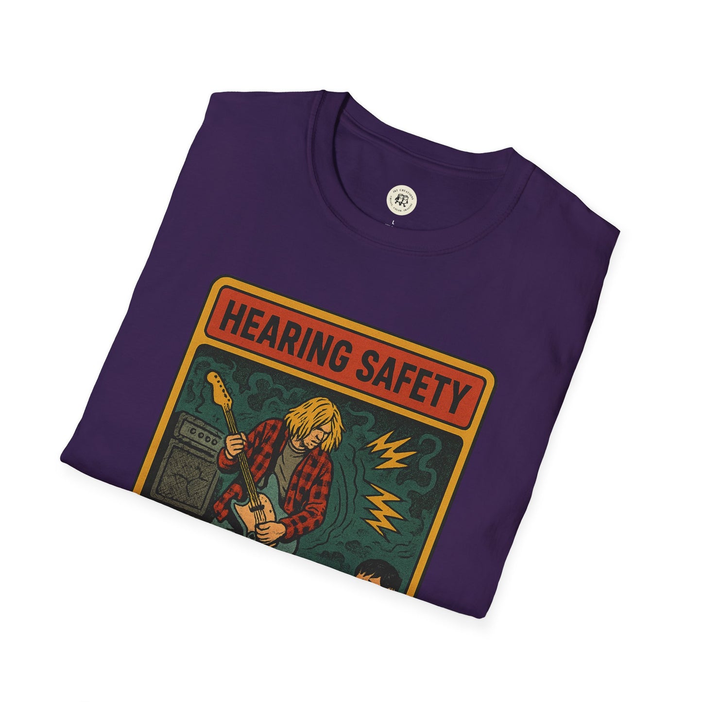 Nirvana Retro Safety Shirt T-Shirt for Hearing Awareness